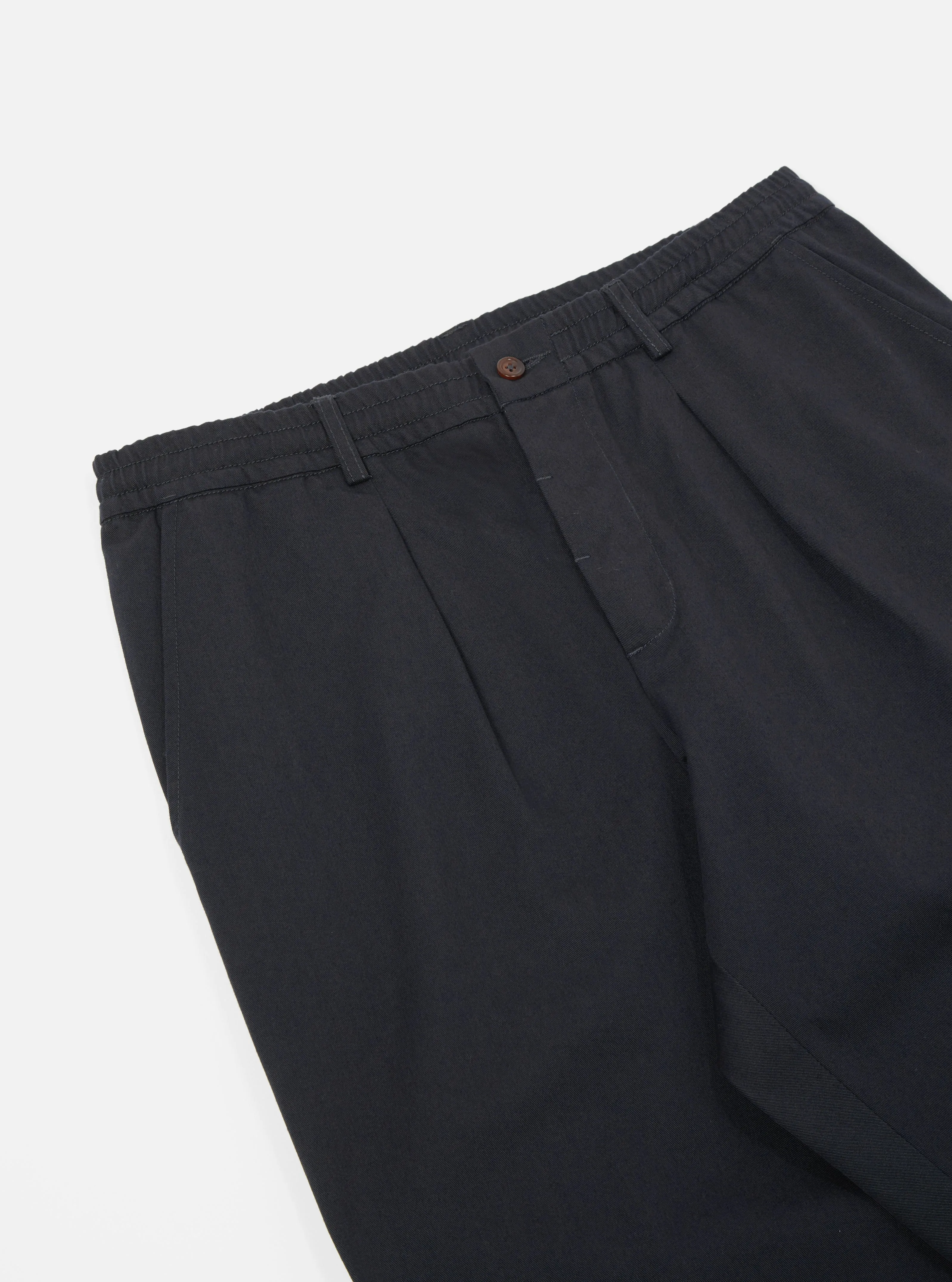 Black Twill Pleated Track Pant sold by Universal Works product image thumbnail 3
