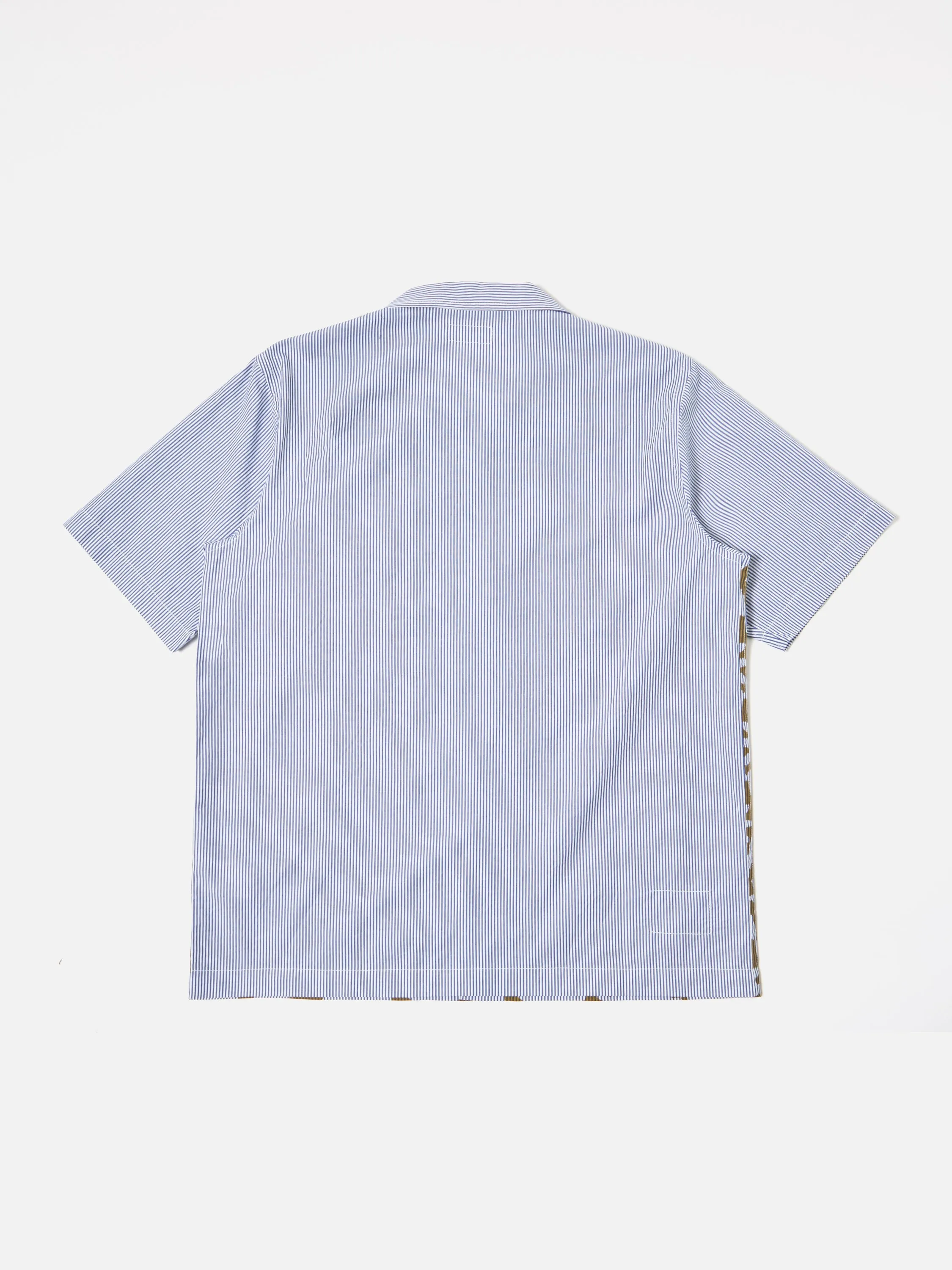 Universal Works Road Shirt in Gold/Blue Sun Print Stripe sold by Universal Works product image thumbnail 3