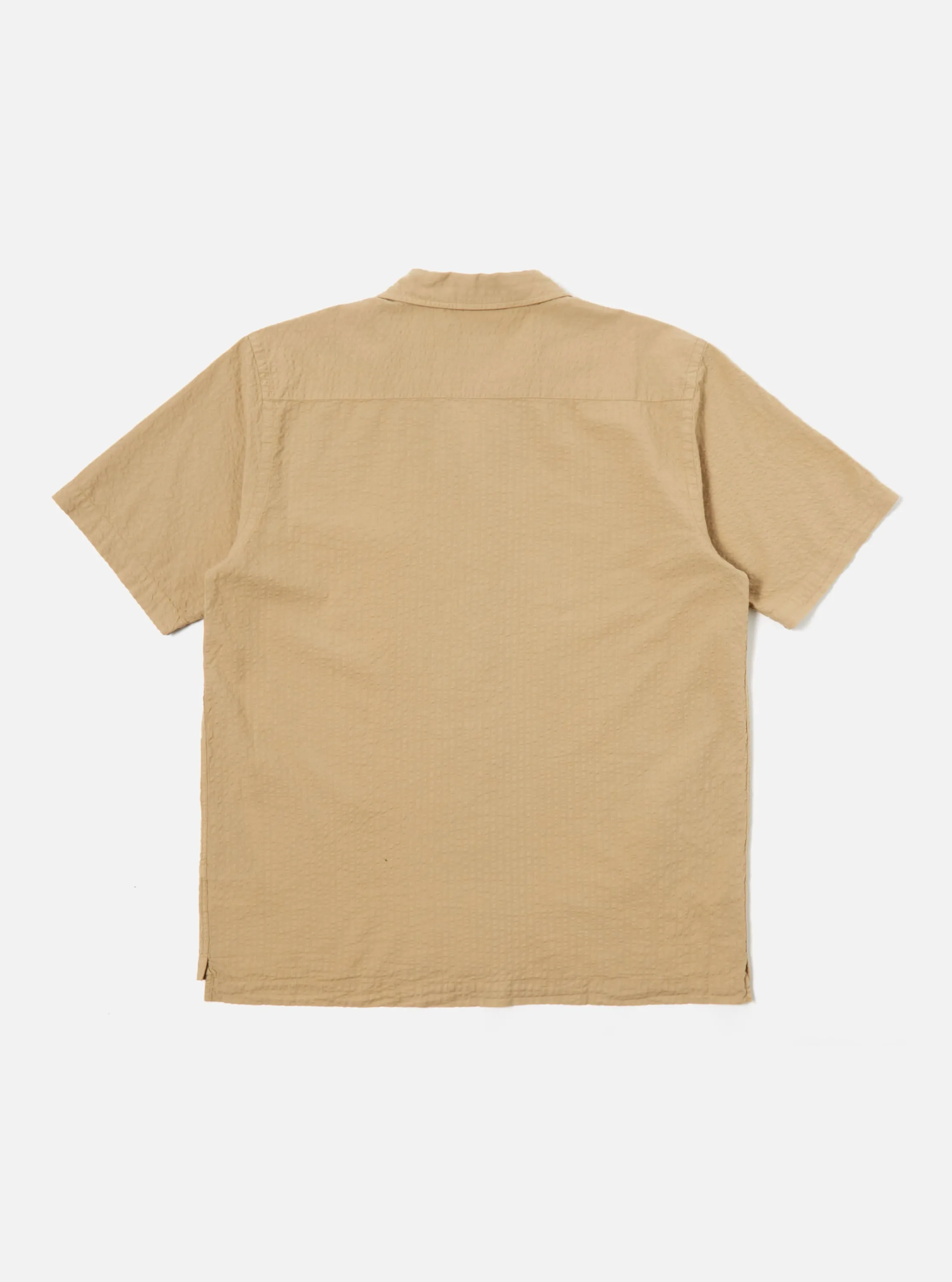 Universal Works Camp Shirt II in Summer Oak Onda Cotton sold by Universal Works product image thumbnail 2