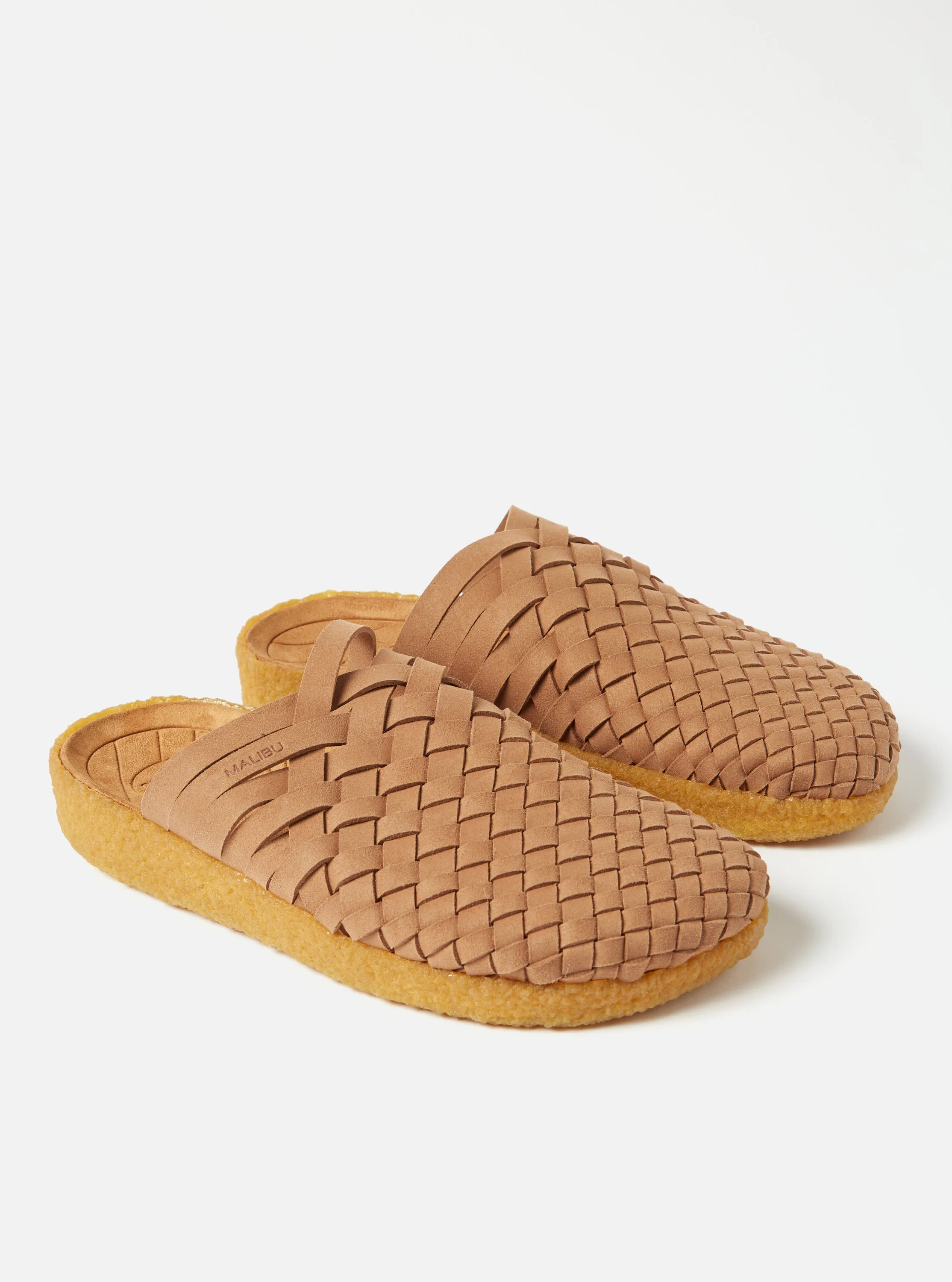 Malibu Colony Classic Sandal in Walnut/Tan Vegan Leather/Crepe sold by Universal Works product image thumbnail 5