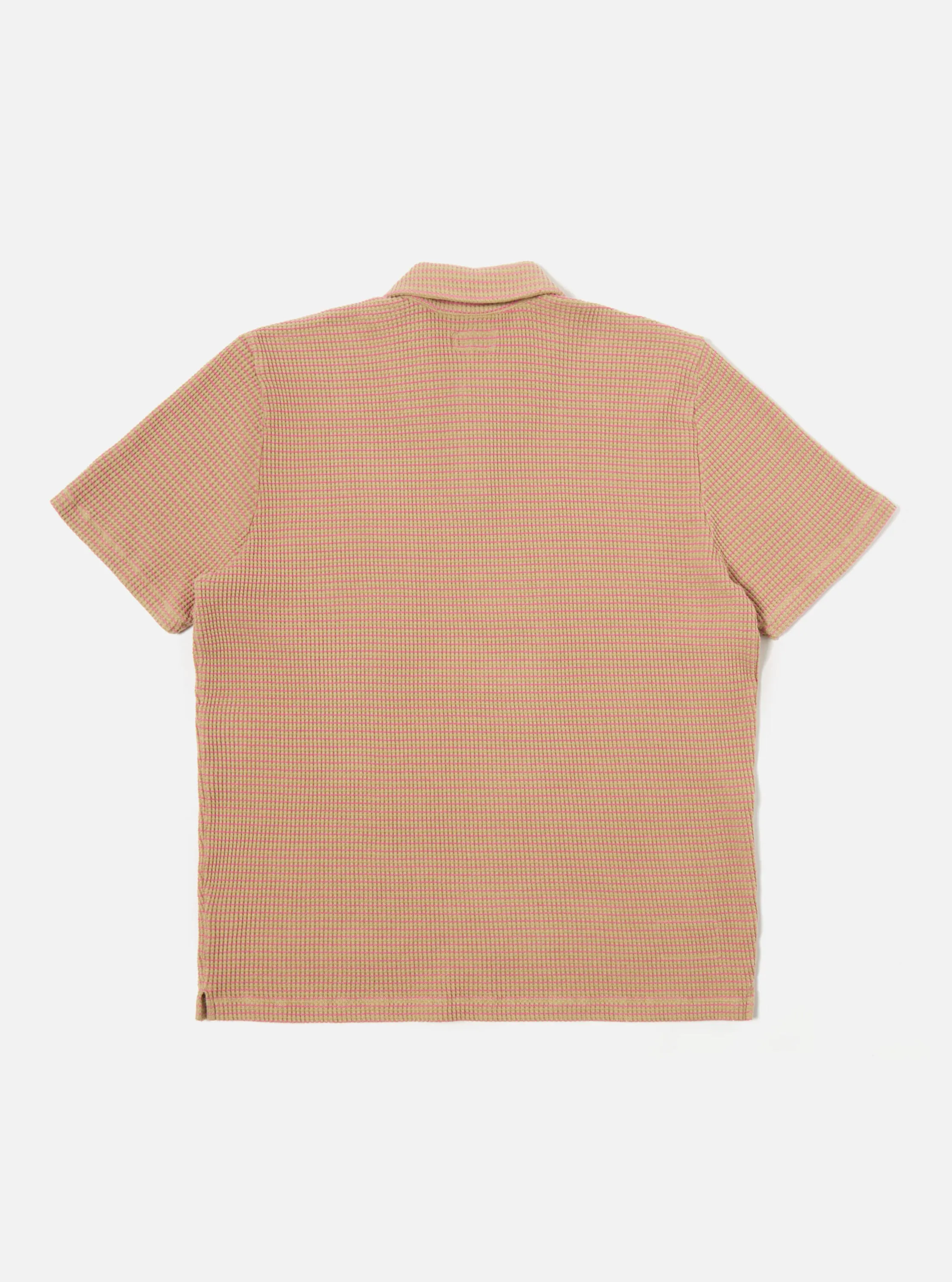 Universal Works Newlyn Polo in Summer Oak Fluro Stripe sold by Universal Works product image thumbnail 3