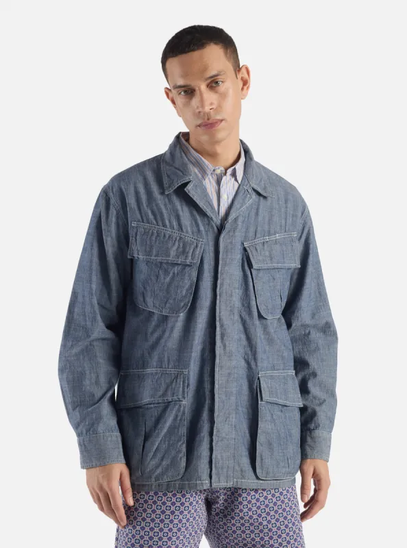Universal Works Jungle Jacket in Indigo Chambray sold by Universal Works