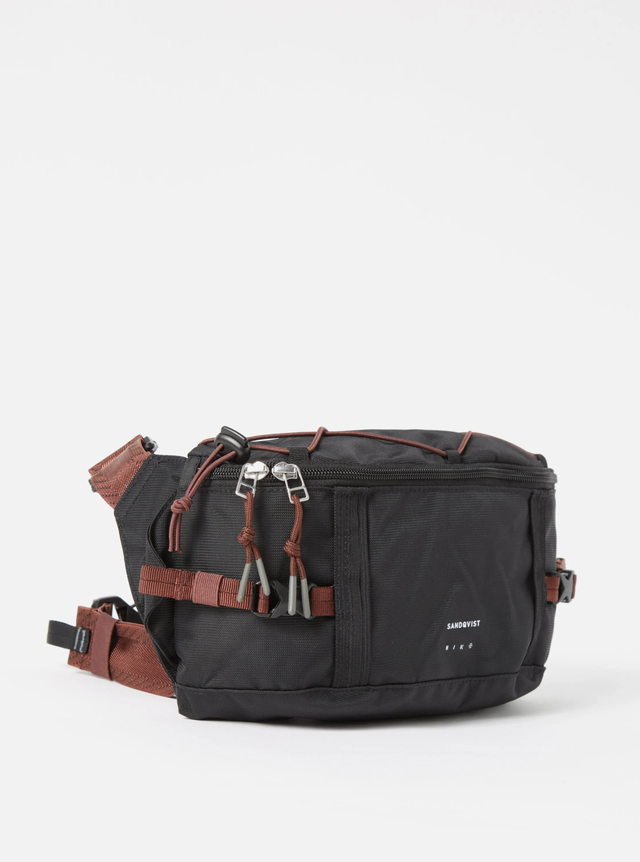 Sandqvist Allterrain Hike Crossbody Bag in Black Recycled Nylon sold by Universal Works product image thumbnail 2