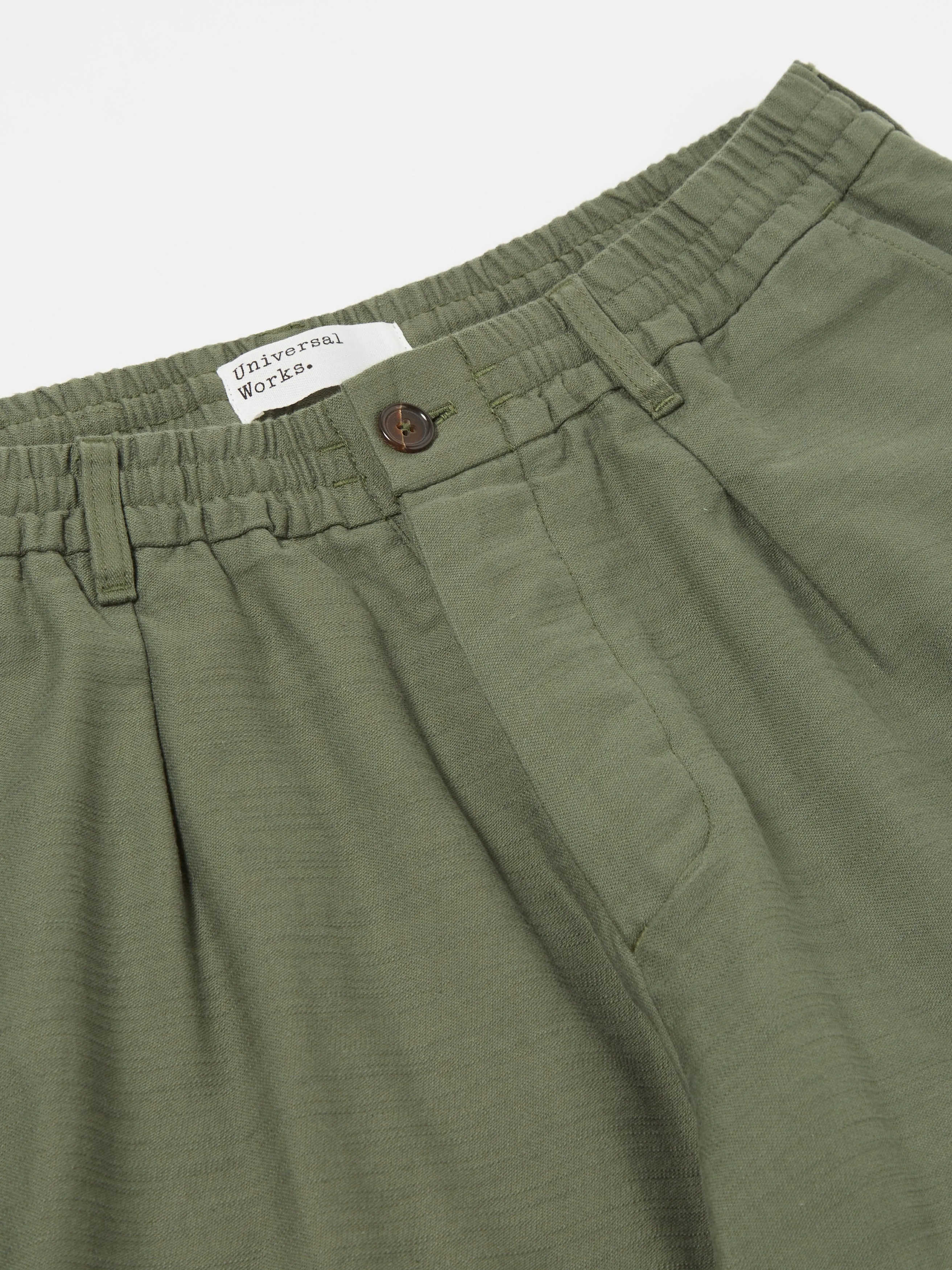 Universal Works Oxford Pant in Olive Slub Sateen sold by Universal Works product image thumbnail 4