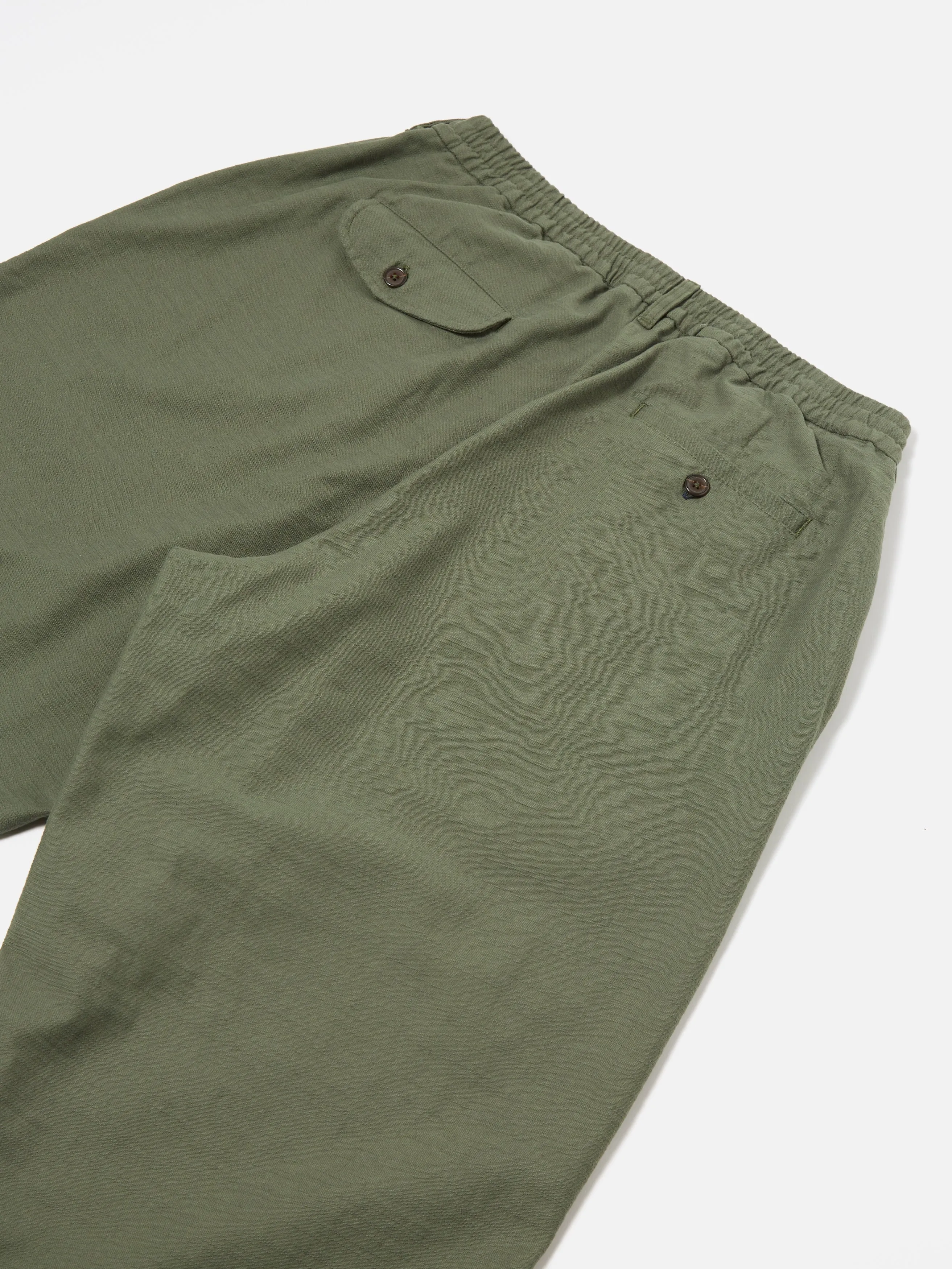 Universal Works Oxford Pant in Olive Slub Sateen sold by Universal Works product image thumbnail 5