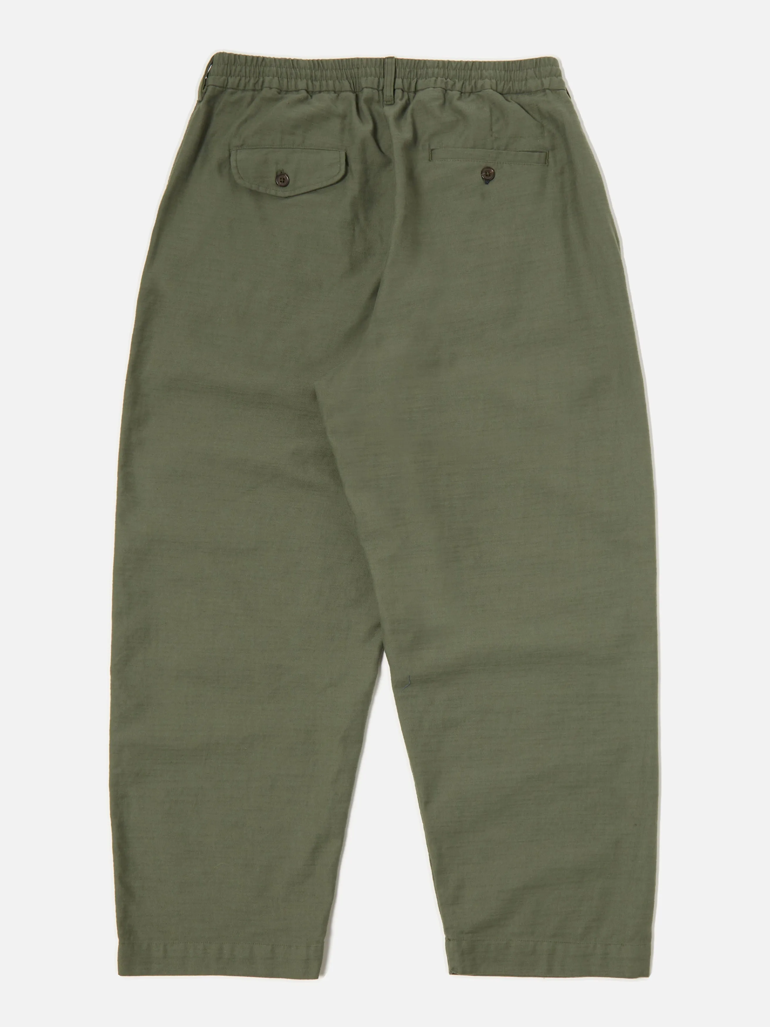 Universal Works Oxford Pant in Olive Slub Sateen sold by Universal Works product image thumbnail 3