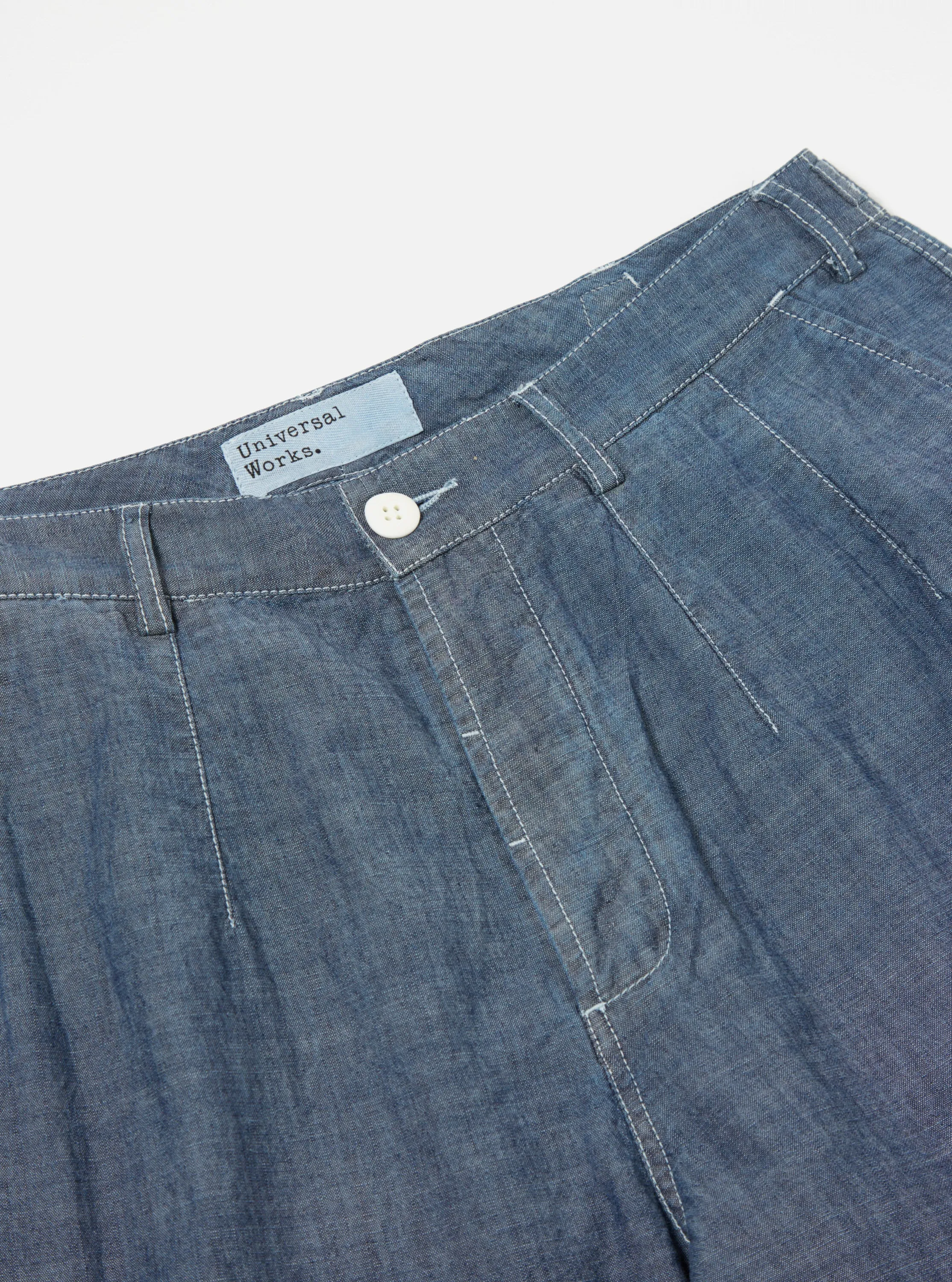 Universal Works Loose Cargo Pant in Indigo Chambray sold by Universal Works product image thumbnail 4