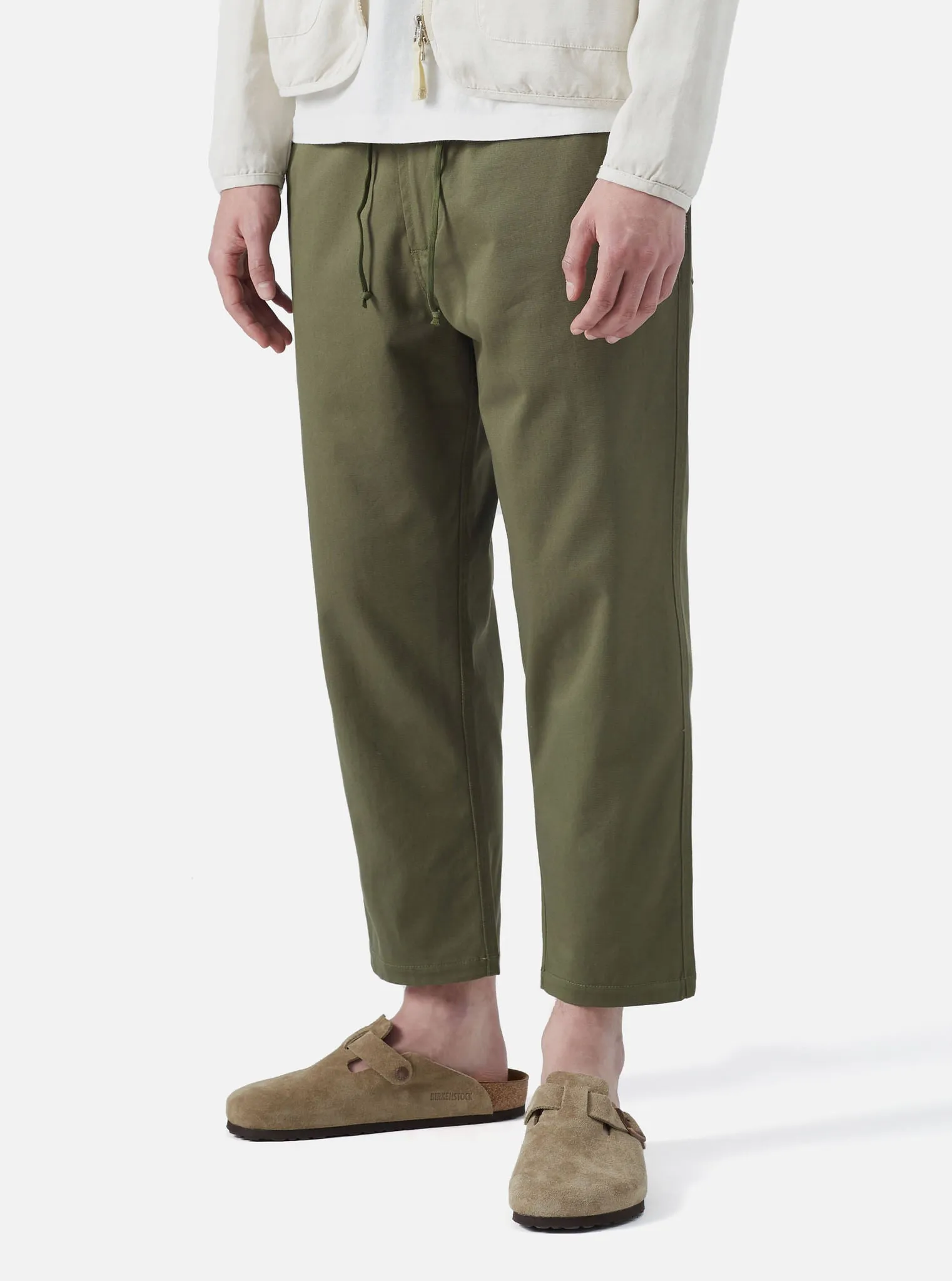 Light Olive Twill Hi Water Trouser sold by Universal Works