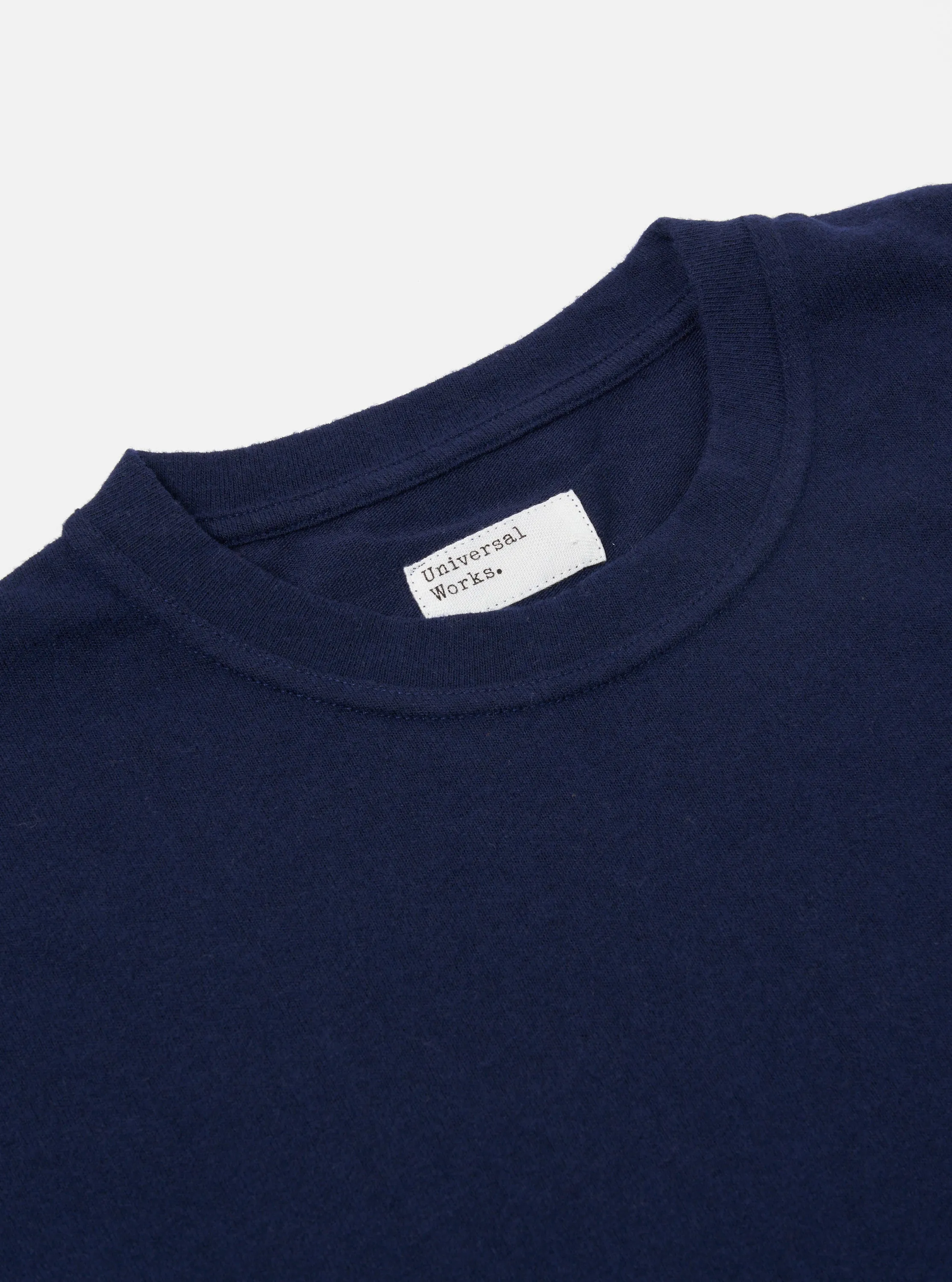 Universal Works Loose L/S Tee in Navy Recycled Wool Mix sold by Universal Works product image thumbnail 3