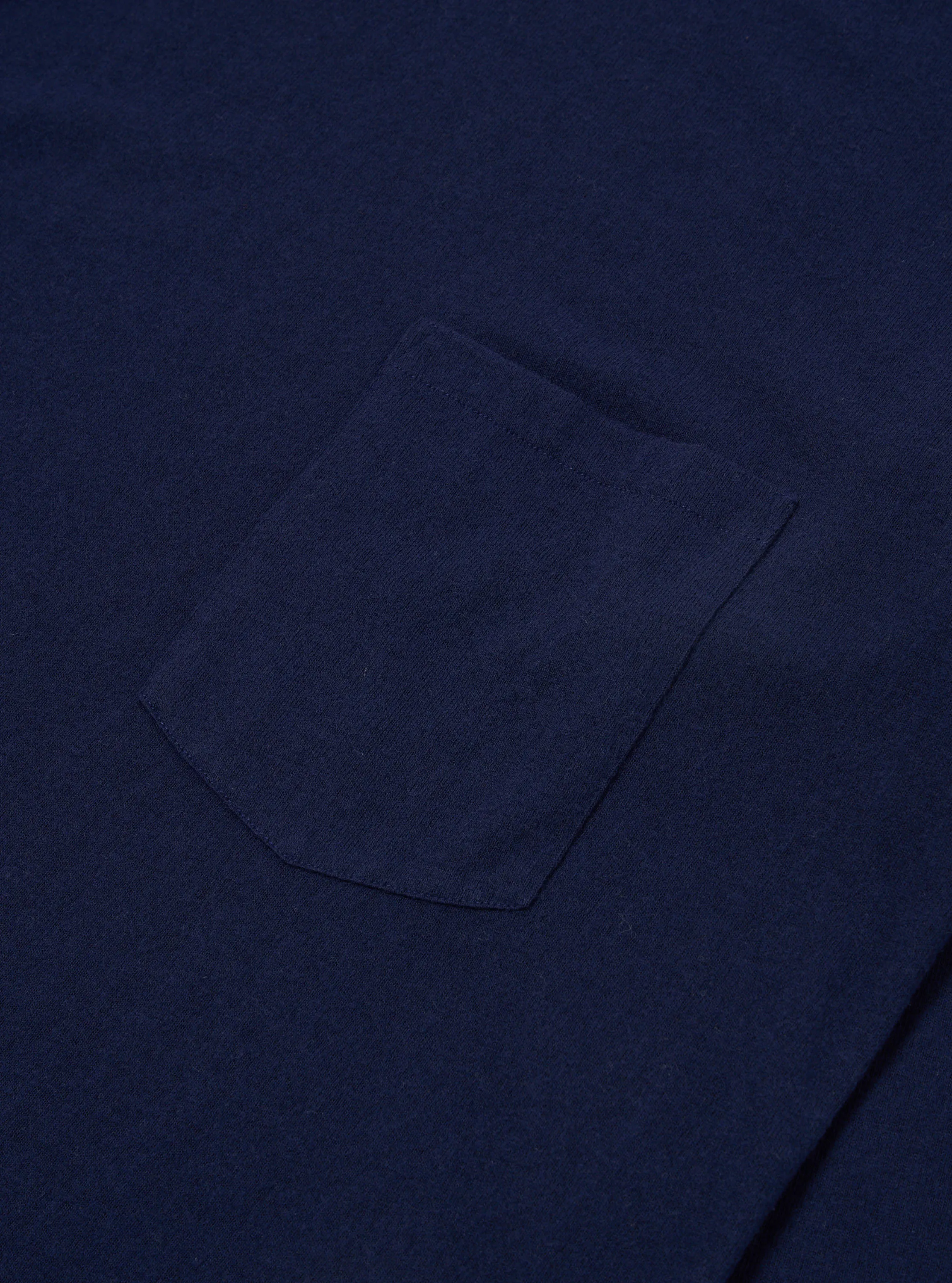 Universal Works Loose L/S Tee in Navy Recycled Wool Mix sold by Universal Works product image thumbnail 4