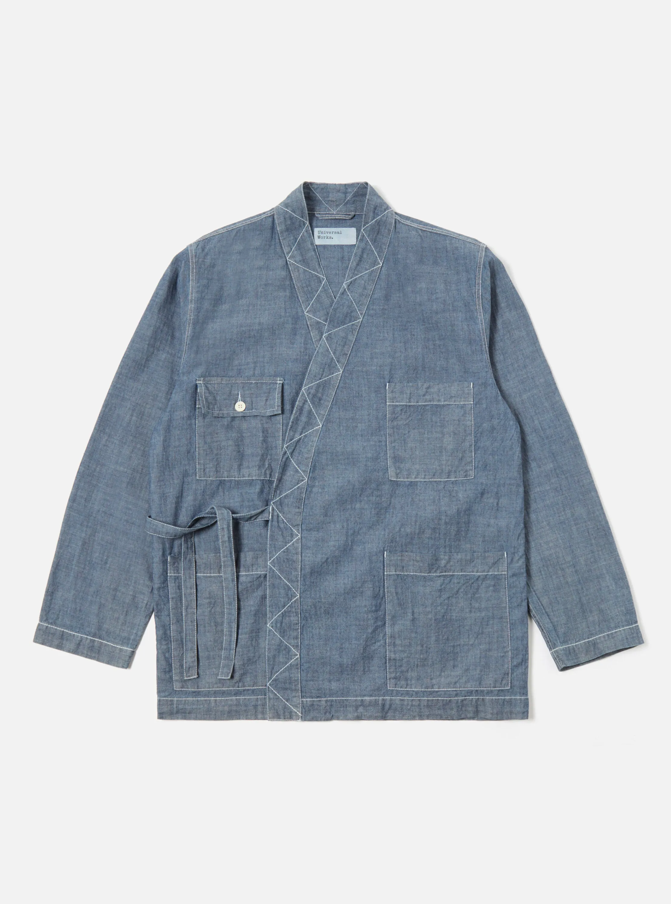Universal Works Osaka Work Jacket in Indigo Chambray sold by Universal Works product image thumbnail 2