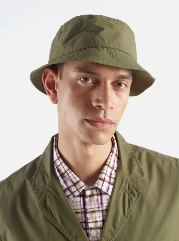 Universal Works Beach Hat in Olive Recycled Poly Tech sold by Universal Works