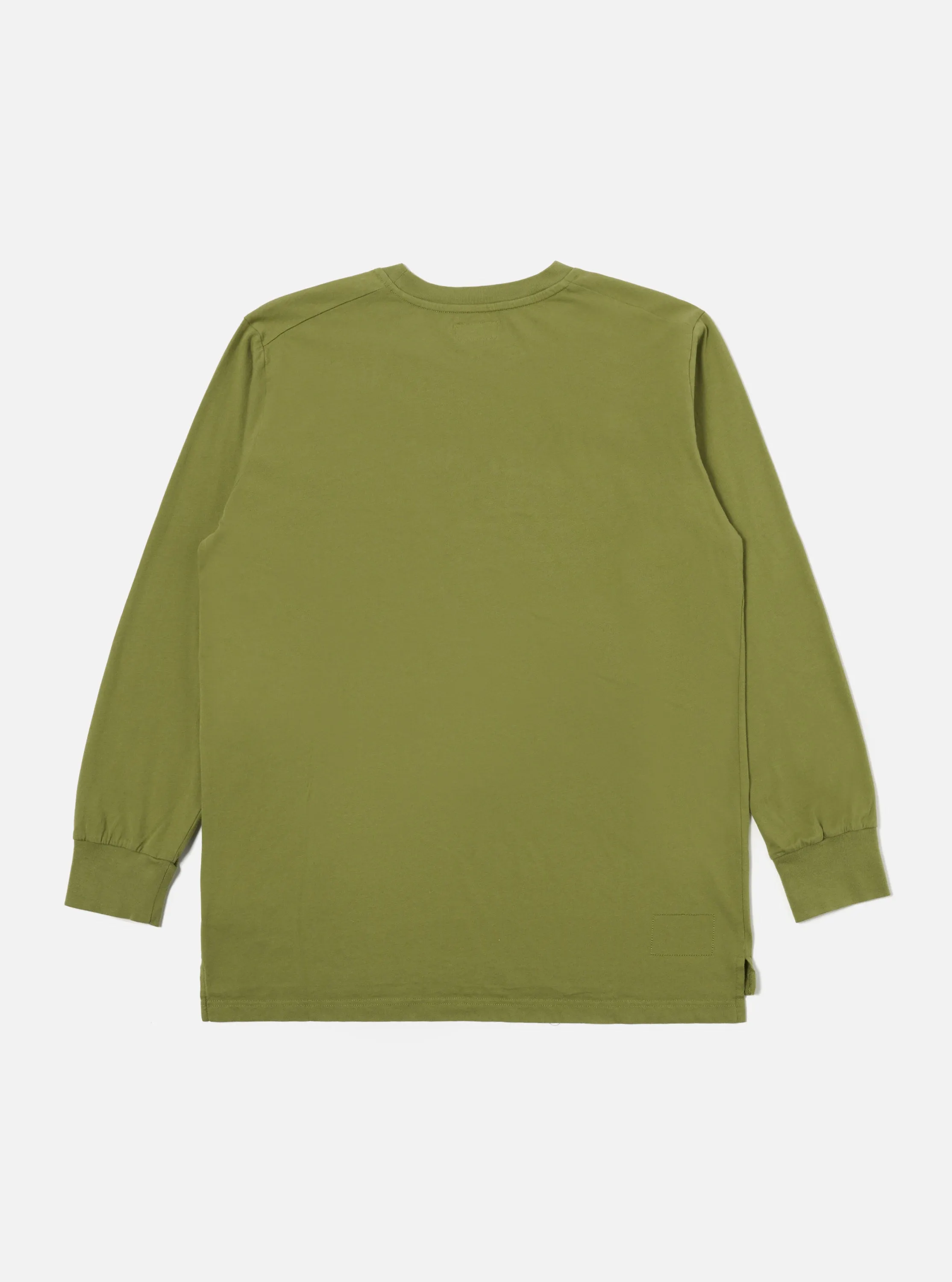 Universal Works L/S Tee in Olive Organic Jersey sold by Universal Works product image thumbnail 2