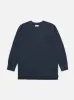 Universal Works L/S Tee in Navy Organic Jersey sold by Universal Works