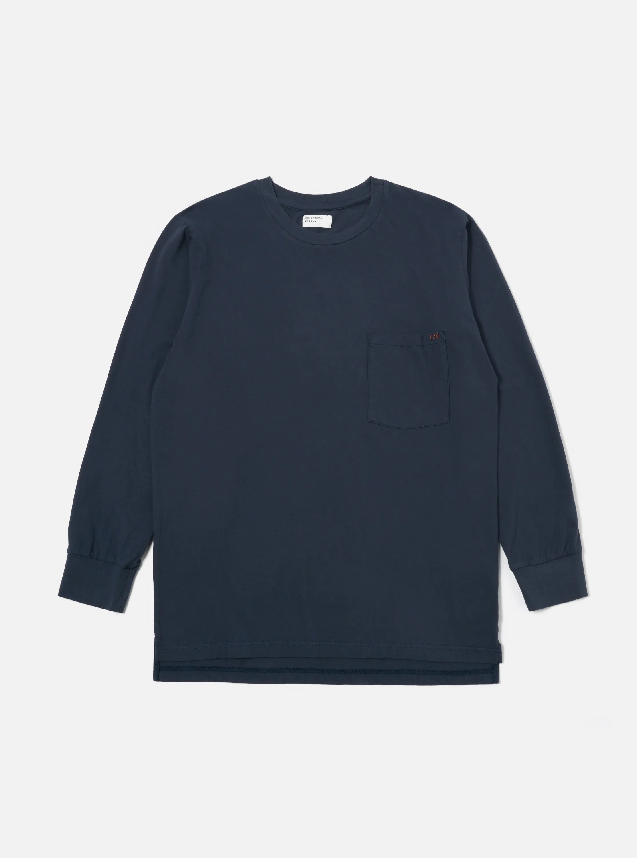 Universal Works L/S Tee in Navy Organic Jersey sold by Universal Works