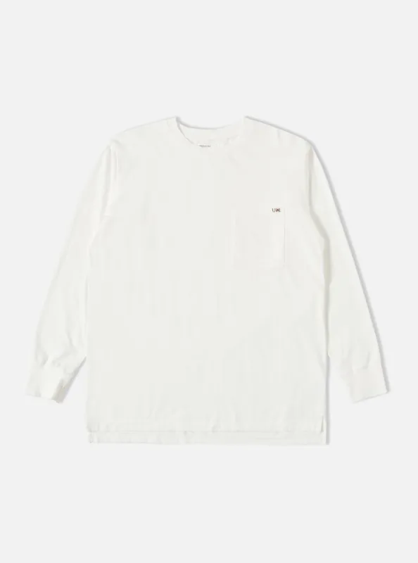 Universal Works L/S Tee in Ecru Organic Jersey sold by Universal Works