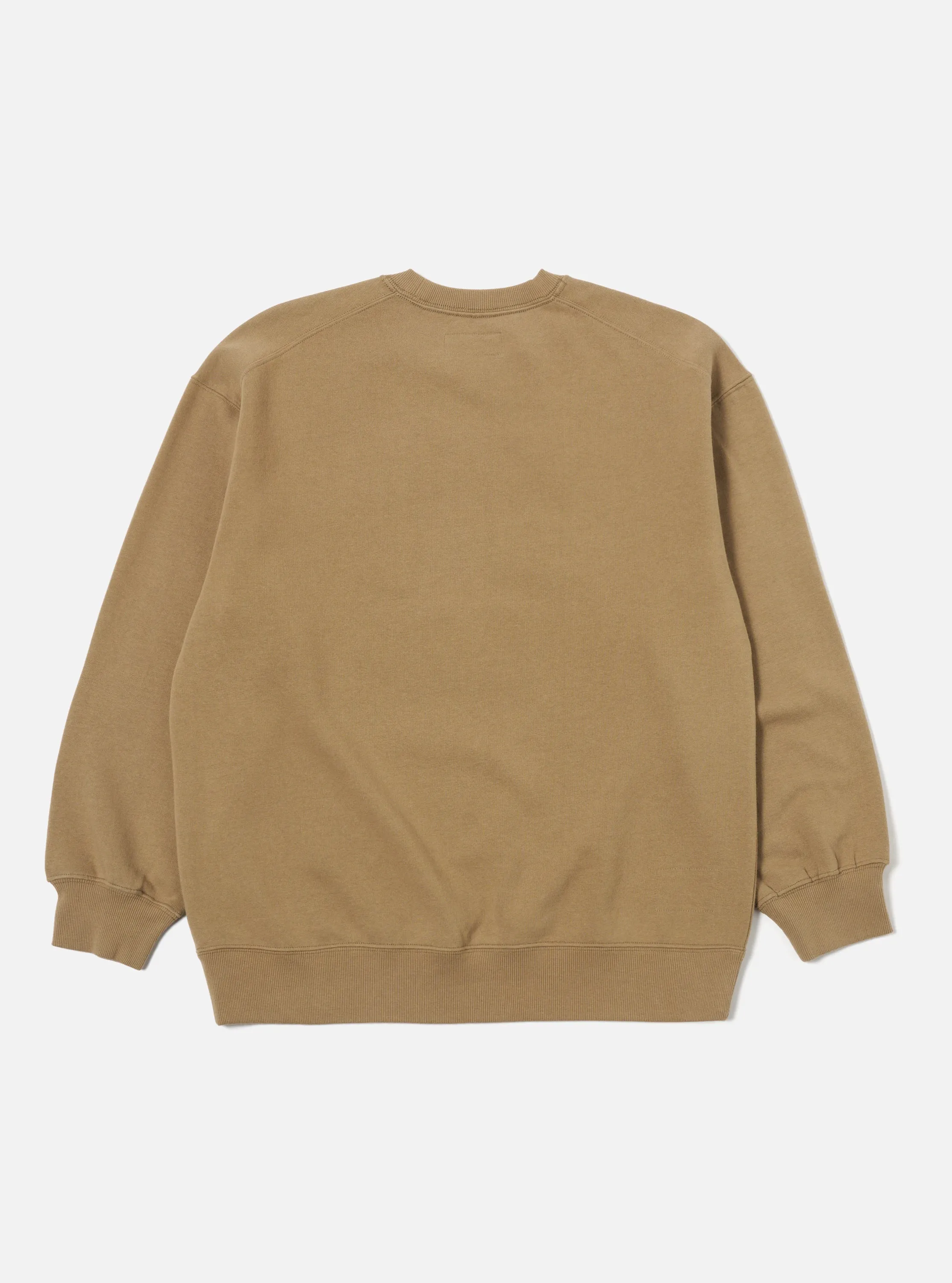 Universal Works Embroidered Sweatshirt in Sand Brush Back Sweat sold by Universal Works product image thumbnail 2
