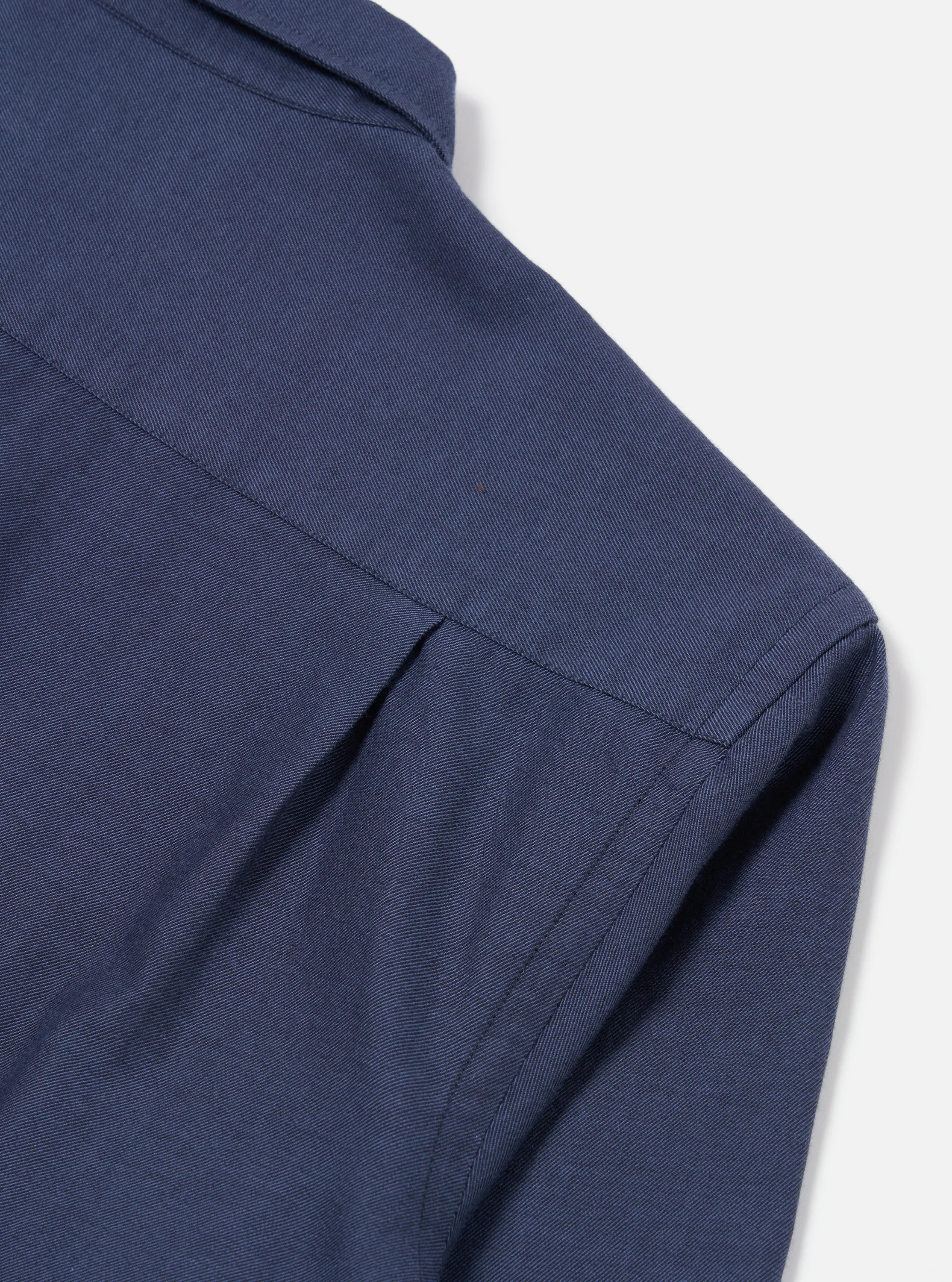Universal Works Square Pocket Shirt in Navy SG Brushed Twill sold by Universal Works product image thumbnail 4