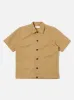 Universal Works Tech Overshirt in Sand Brushed Polytech sold by Universal Works