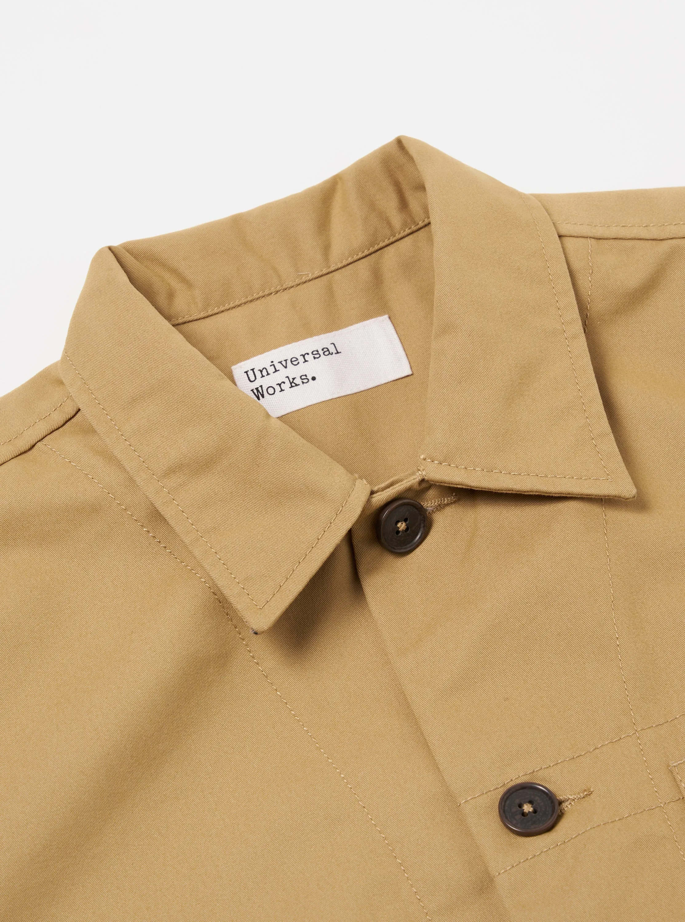 Universal Works Tech Overshirt in Sand Brushed Polytech sold by Universal Works product image thumbnail 3