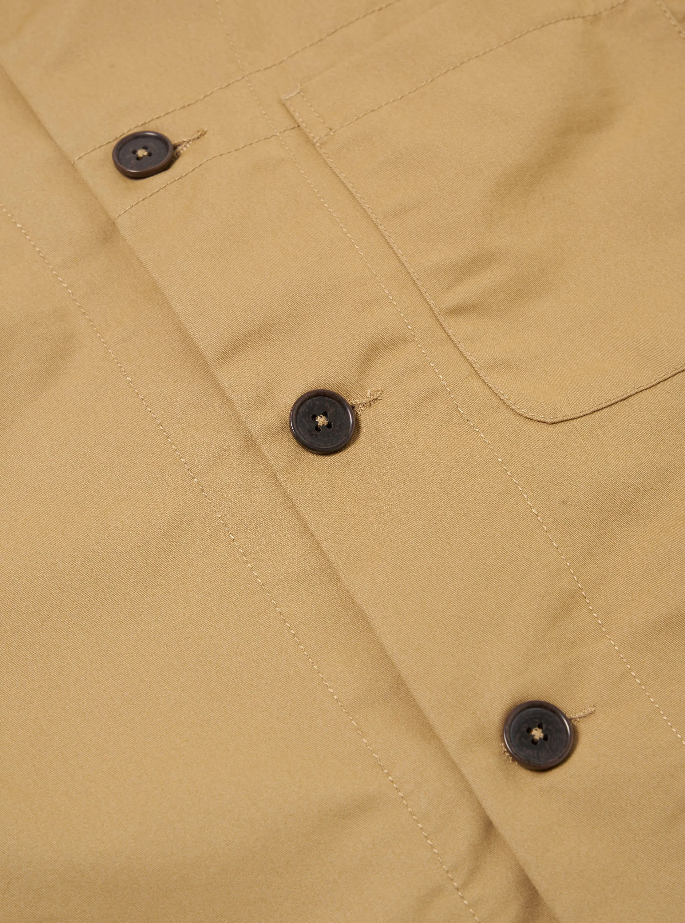 Universal Works Tech Overshirt in Sand Brushed Polytech sold by Universal Works product image thumbnail 5
