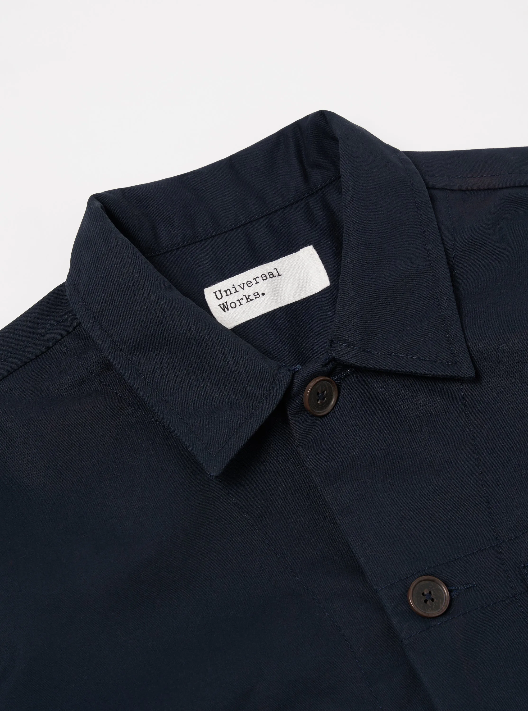 Universal Works Tech Overshirt in Navy Brushed Polytech sold by Universal Works product image thumbnail 3