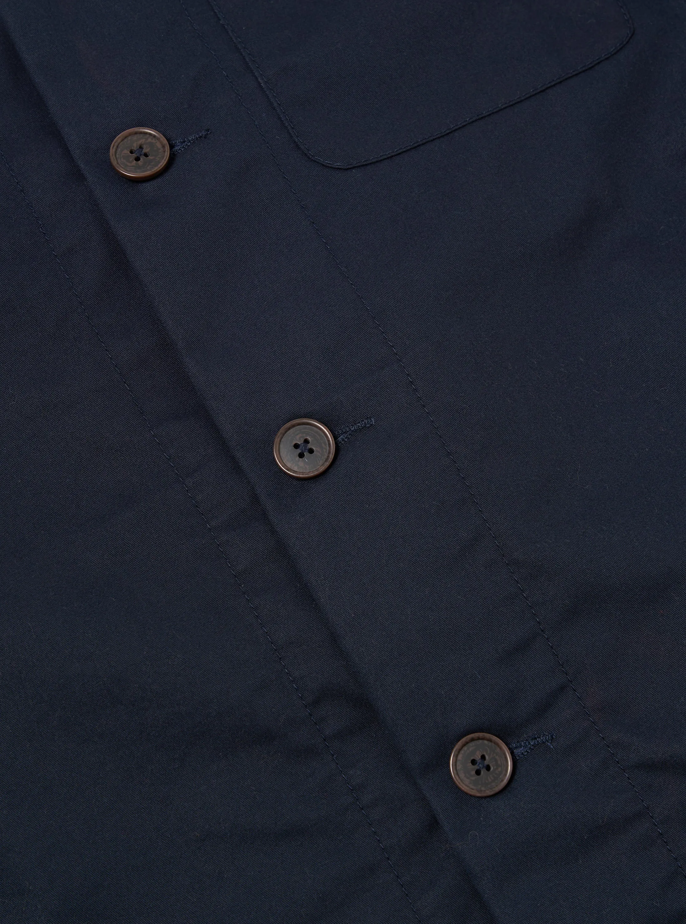 Universal Works Tech Overshirt in Navy Brushed Polytech sold by Universal Works product image thumbnail 5