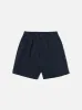 Universal Works Pleated Track Short in Navy Brushed Polytech sold by Universal Works