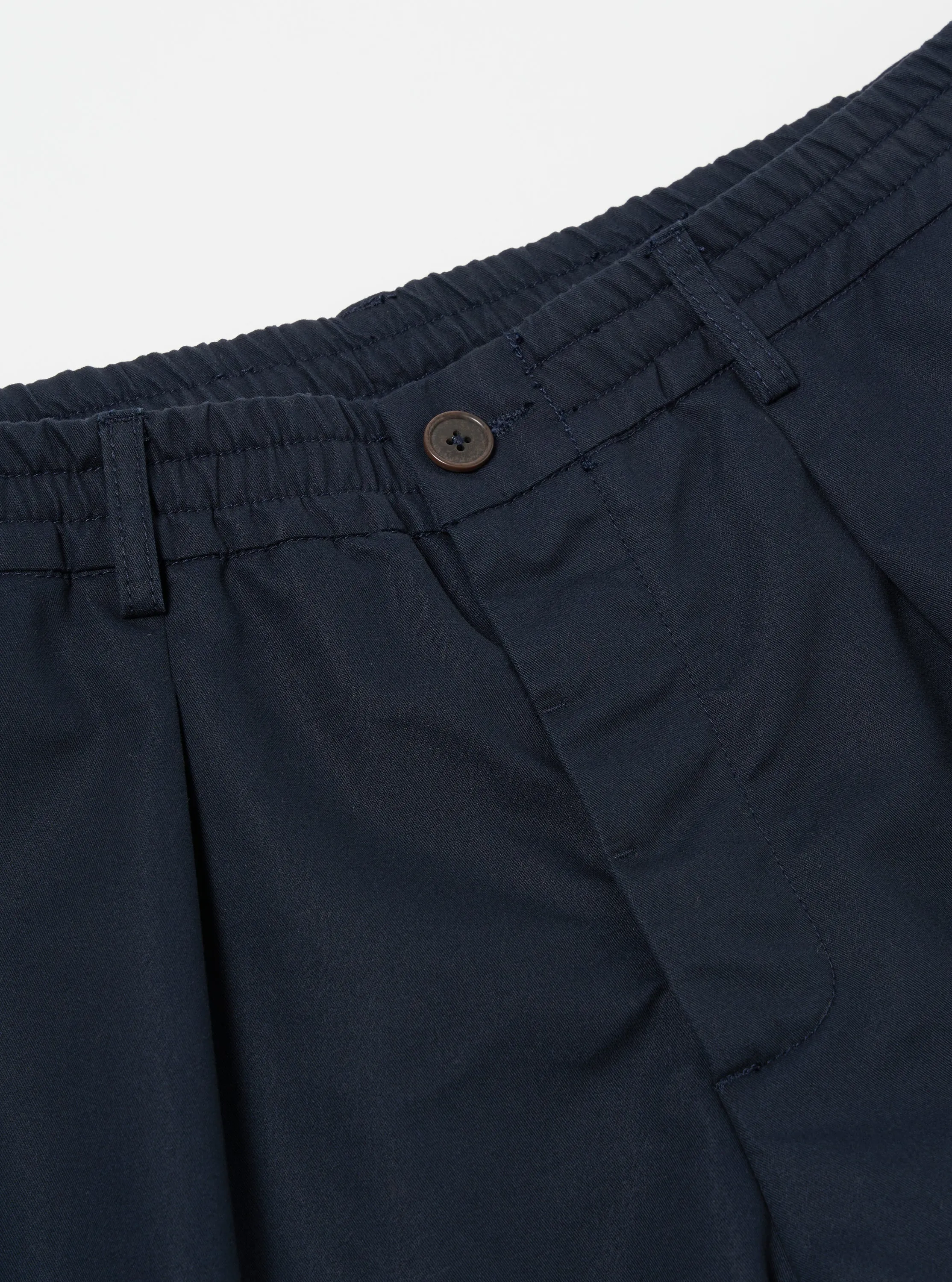 Universal Works Pleated Track Short in Navy Brushed Polytech sold by Universal Works product image thumbnail 3