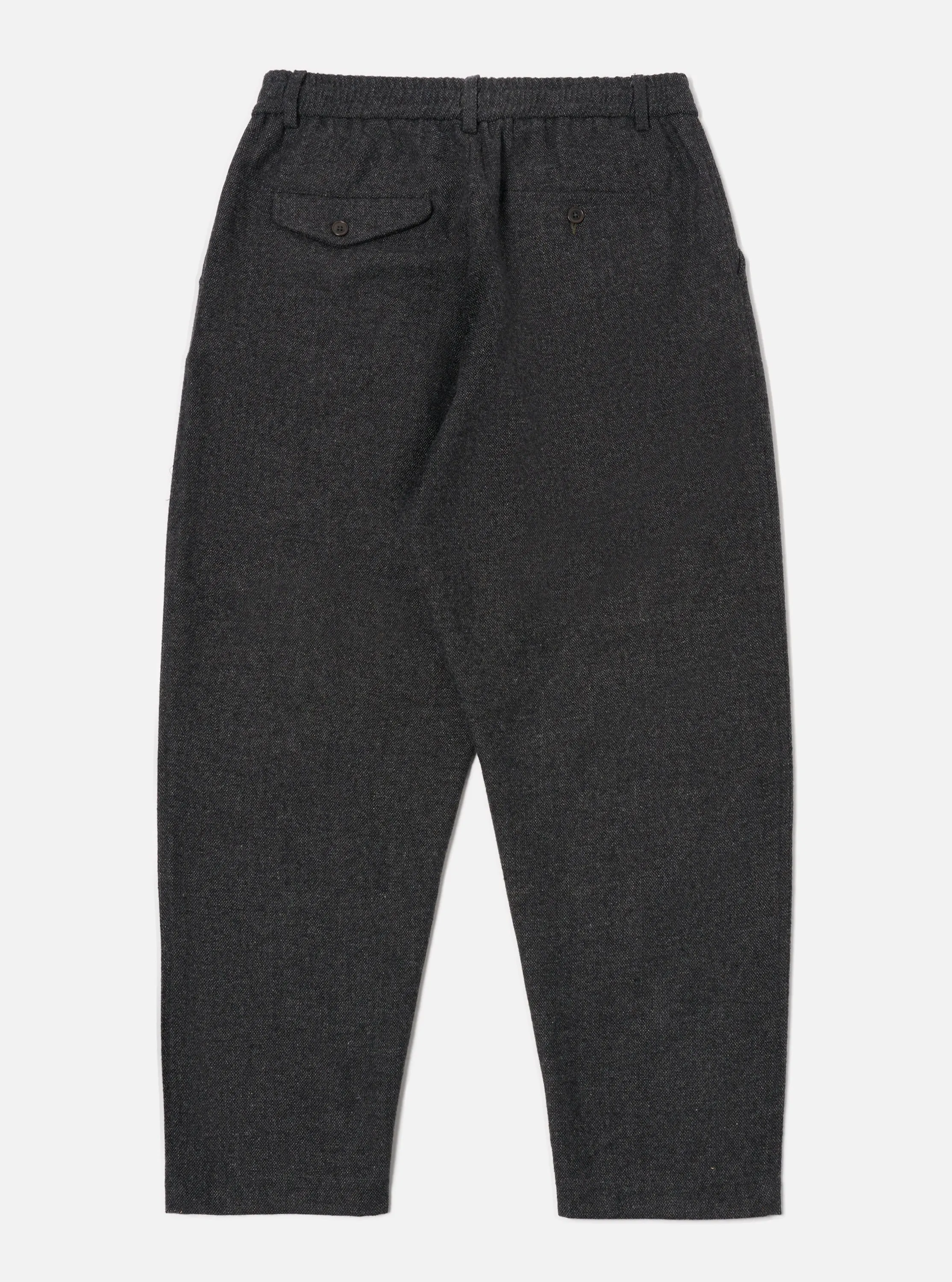 Universal Works Pleated Track Pant in Grey Anders Wool Upcycled sold by Universal Works product image thumbnail 2