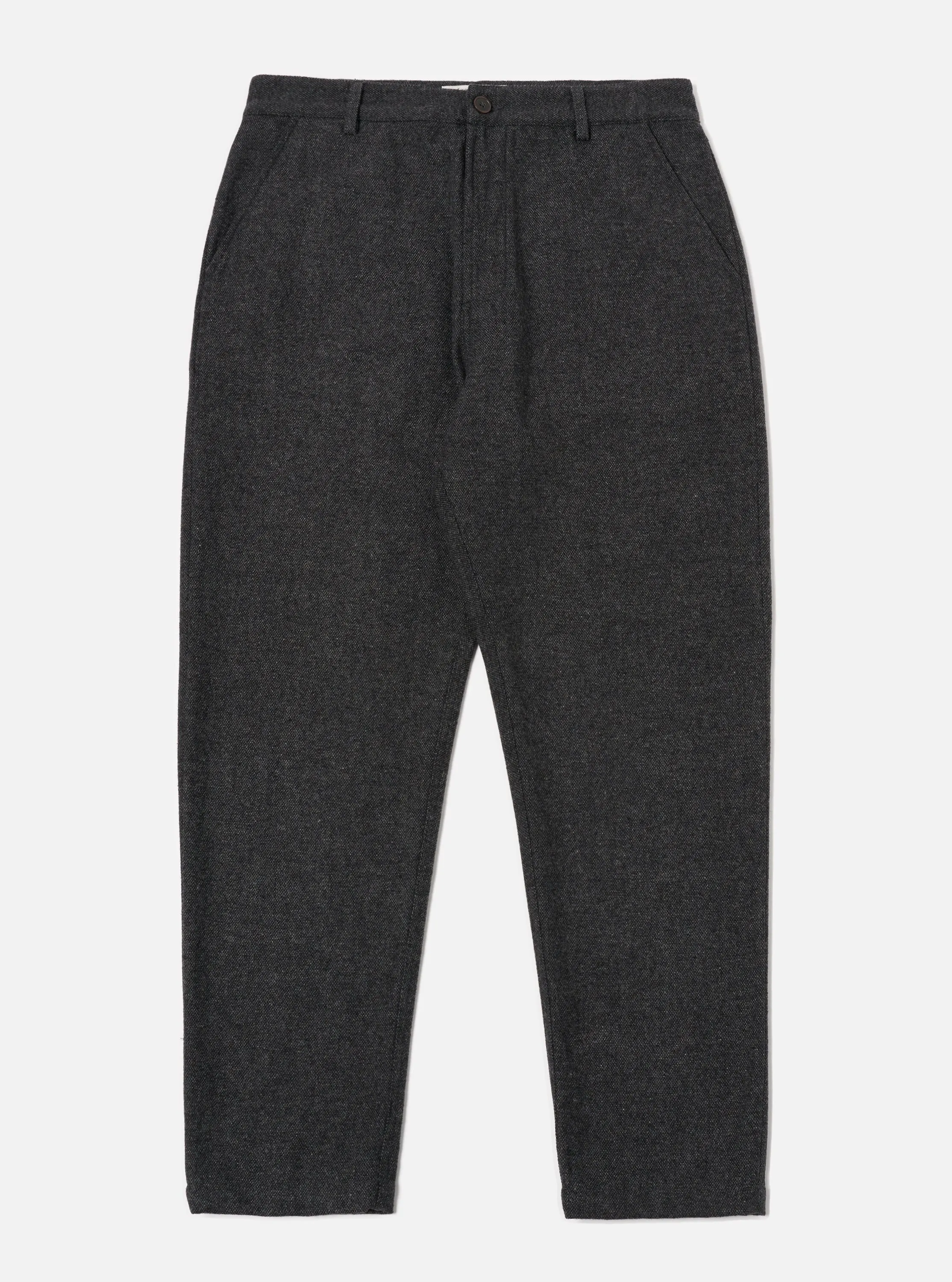 Universal Works Military Chino in Grey Anders Wool Upcycled sold by Universal Works