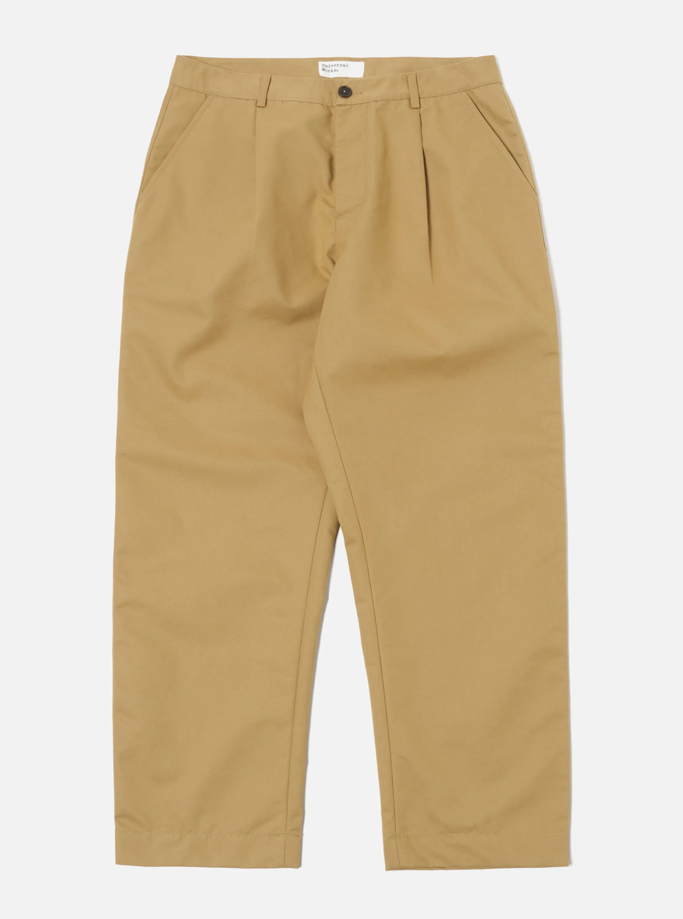 Universal Works Duke Pant in Sand Brushed Polytech sold by Universal Works