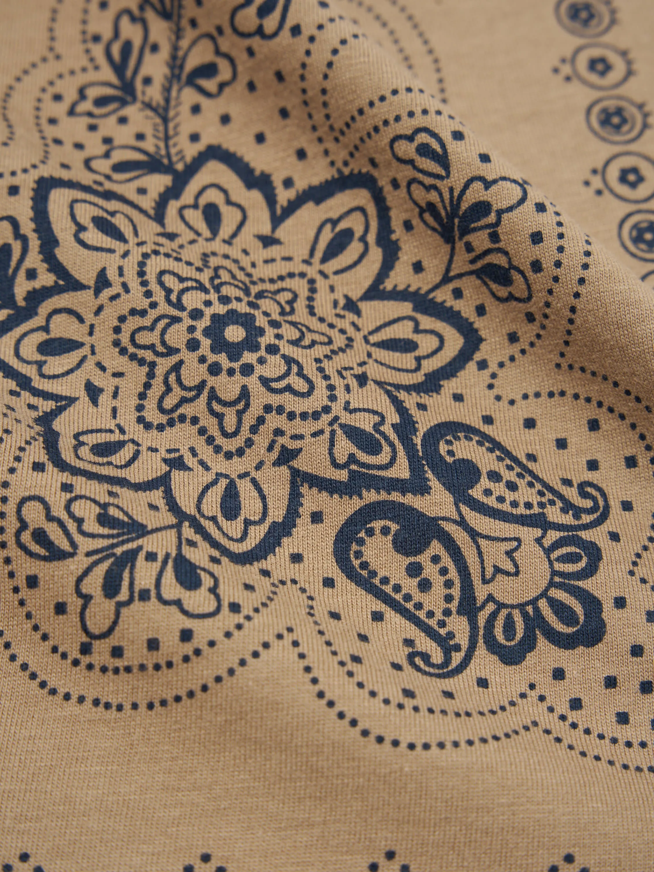 Universal Works Jersey Neckerchief in Sand Single Jersey sold by Universal Works product image thumbnail 3