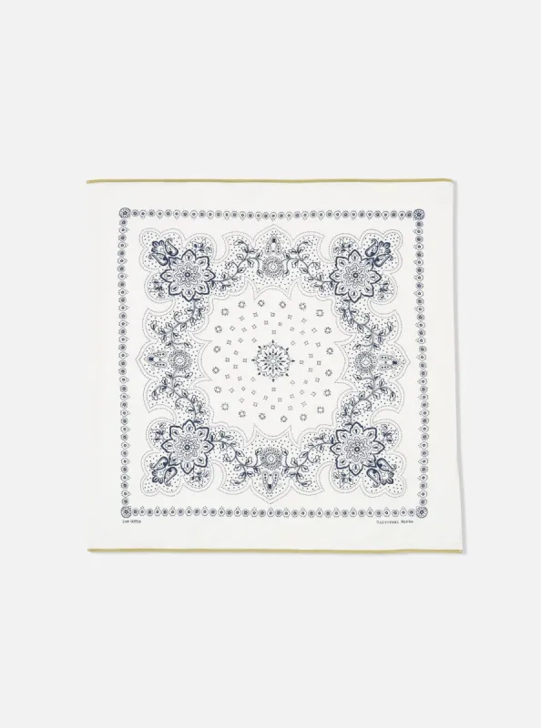 Universal Works Jersey Neckerchief in Ecru Single Jersey sold by Universal Works