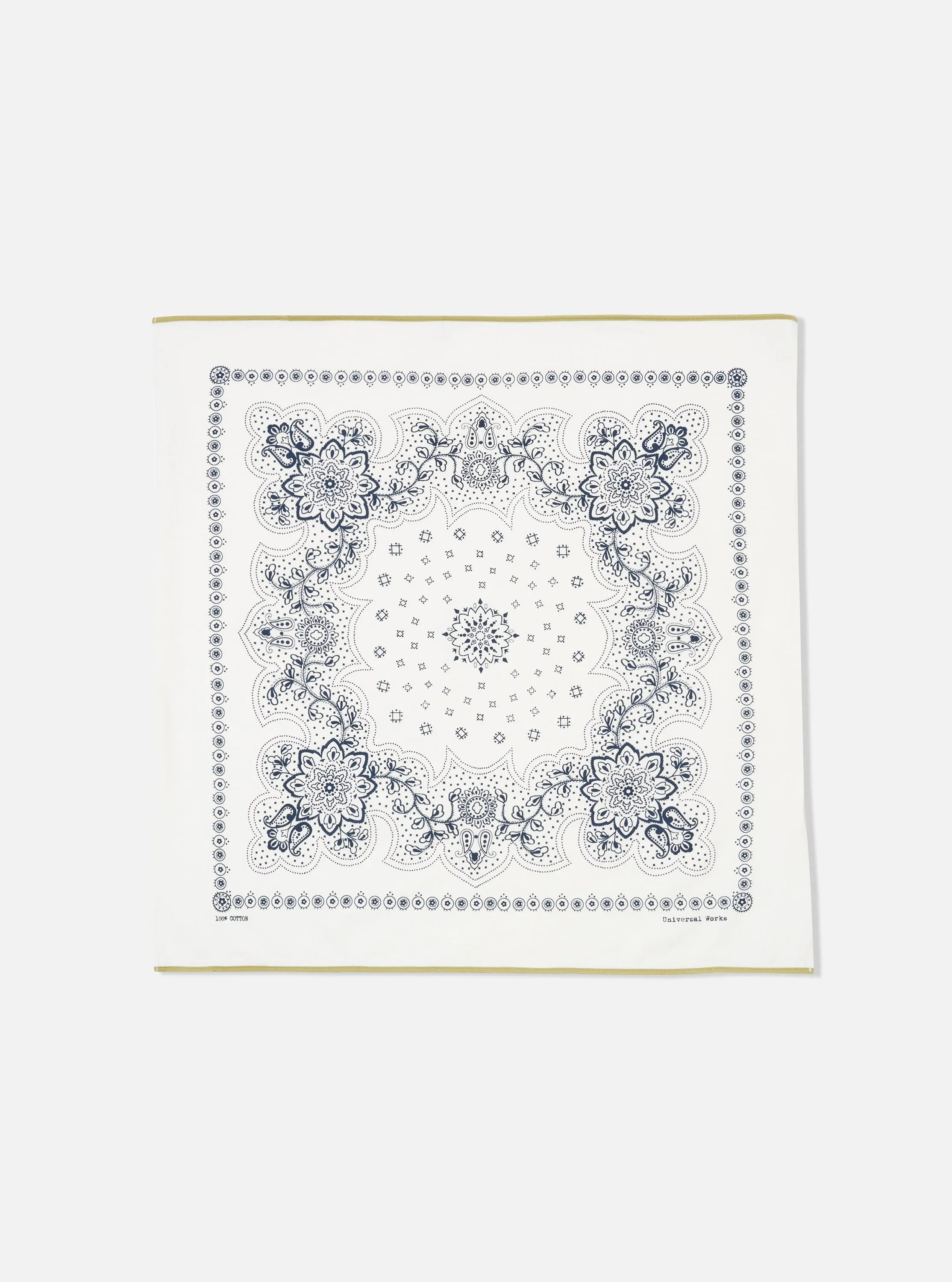 Universal Works Jersey Neckerchief in Ecru Single Jersey sold by Universal Works