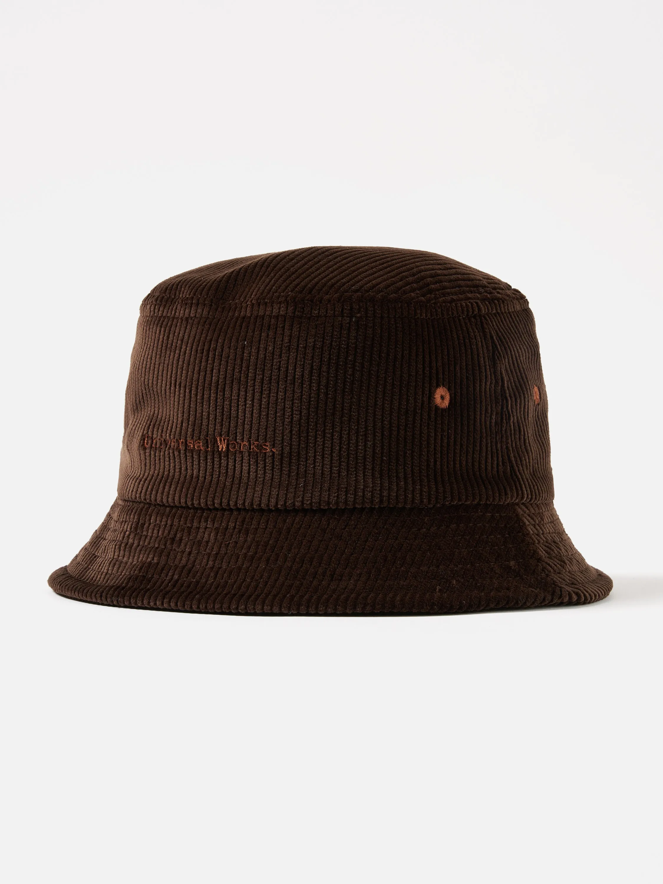 Universal Works Lewis Hat in Brown Brisbane Cord sold by Universal Works