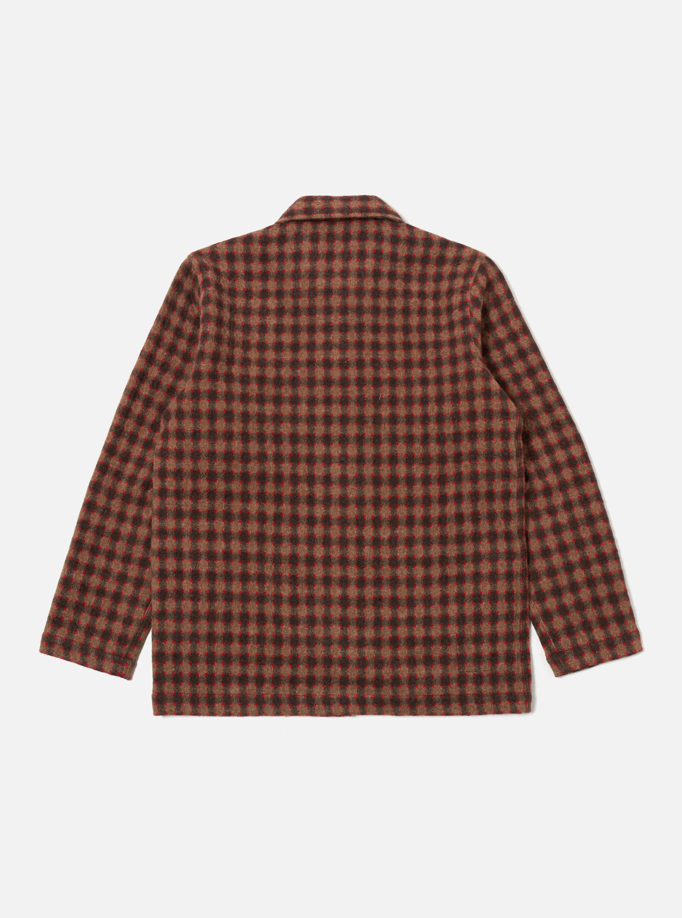 Universal Works Bakers Overshirt in Brown Wool Alpaca Mix sold by Universal Works product image thumbnail 2