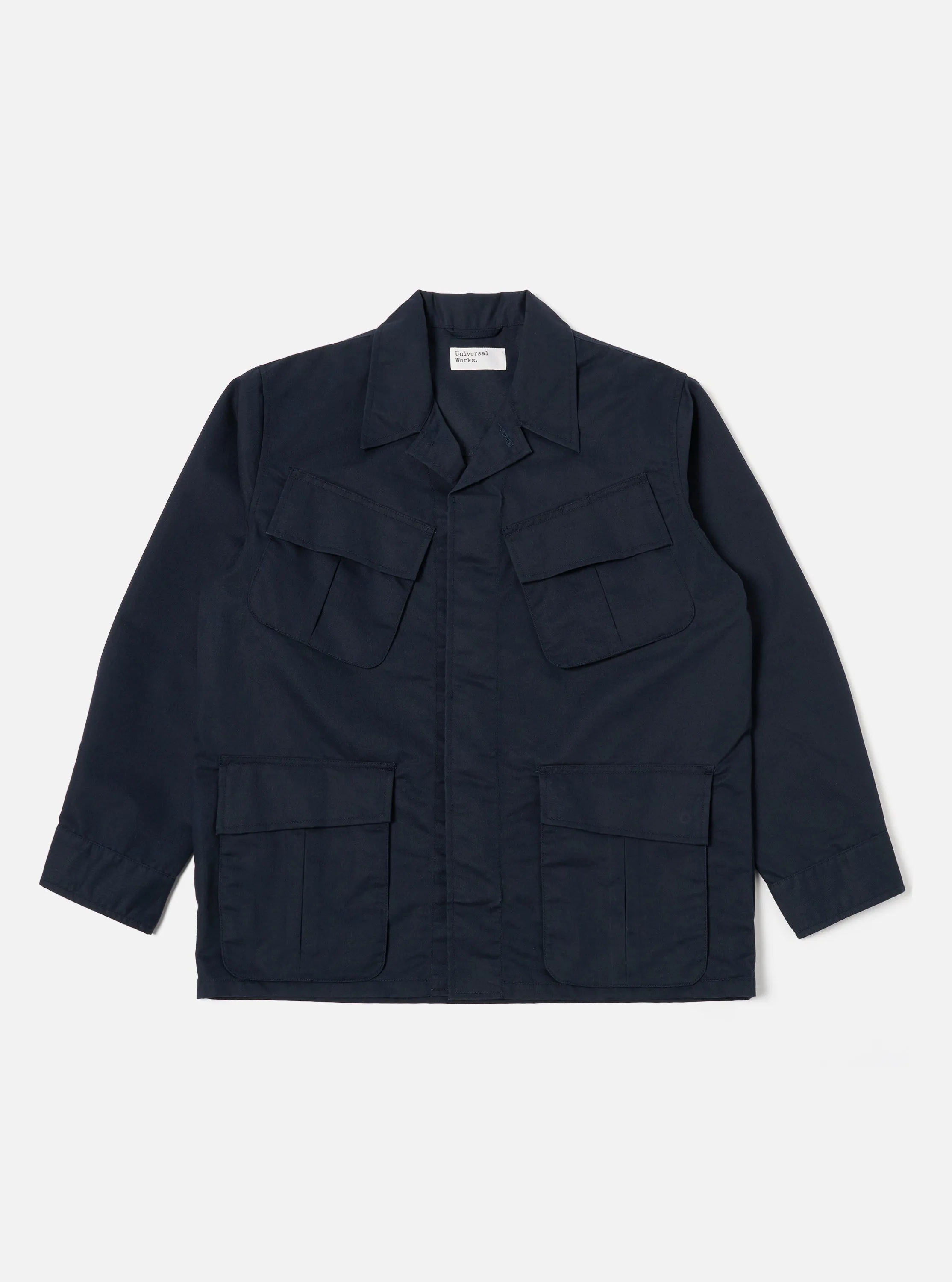 Universal Works Jungle Jacket in Navy Brushed Polytech sold by Universal Works