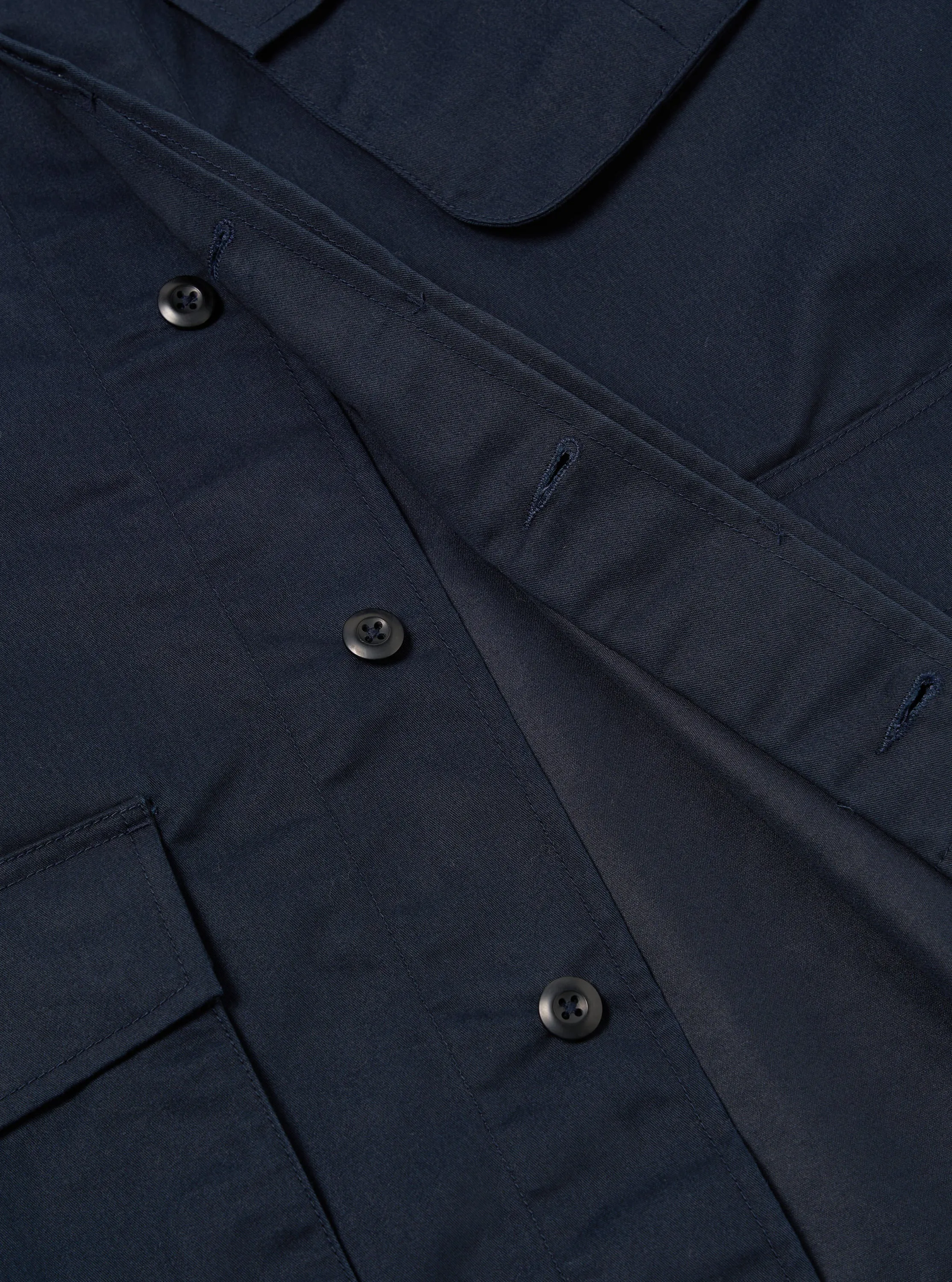 Universal Works Jungle Jacket in Navy Brushed Polytech sold by Universal Works product image thumbnail 4