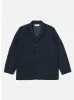 Universal Works Capitol Jacket in Navy Brushed Polytech sold by Universal Works