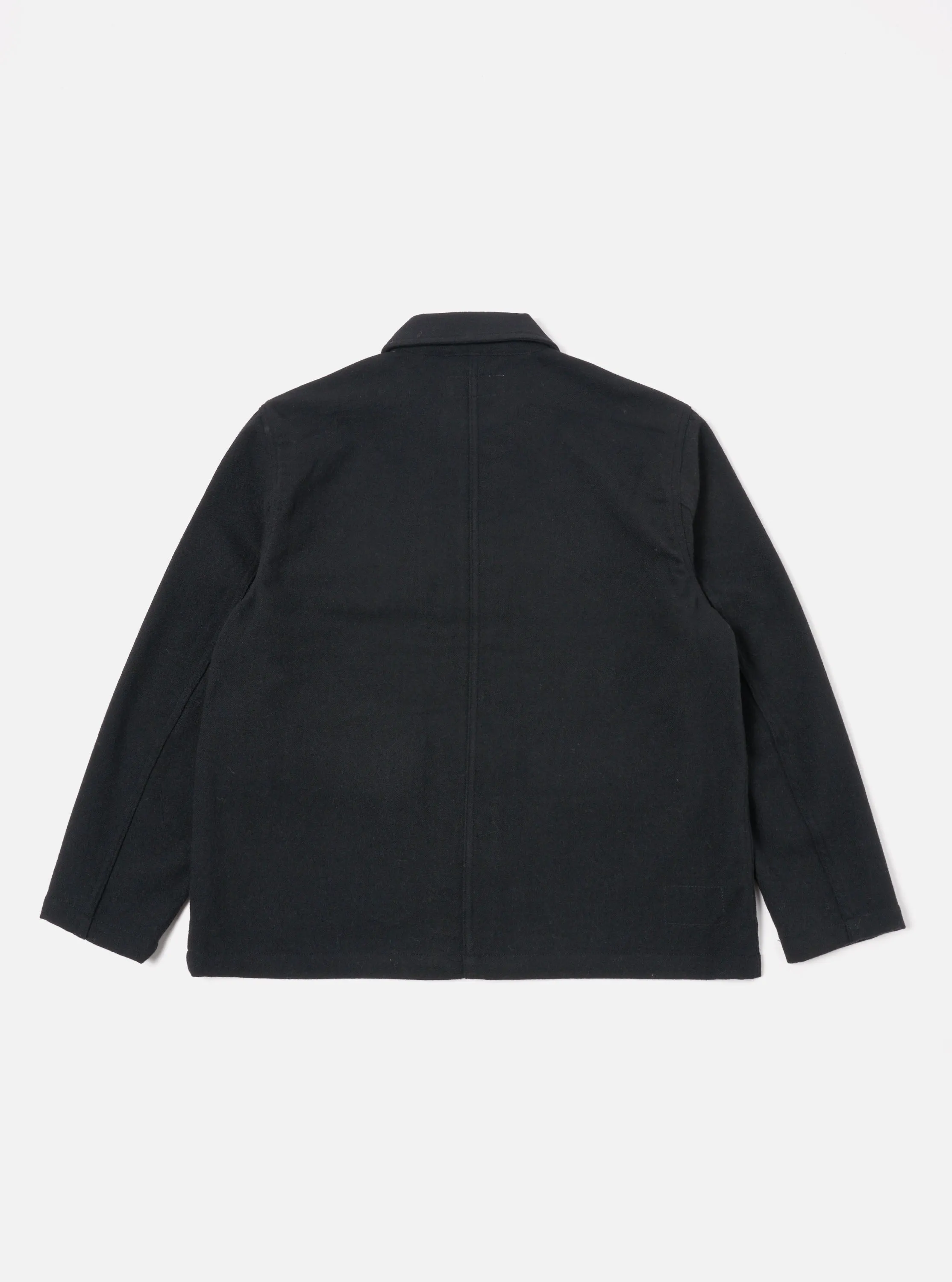 Universal Works Utility Jacket in Black Recycled Soft Wool sold by Universal Works product image thumbnail 2