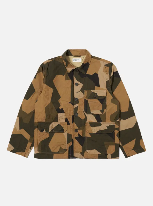 Universal Works Utility Jacket in Brown Swedish Camo sold by Universal Works