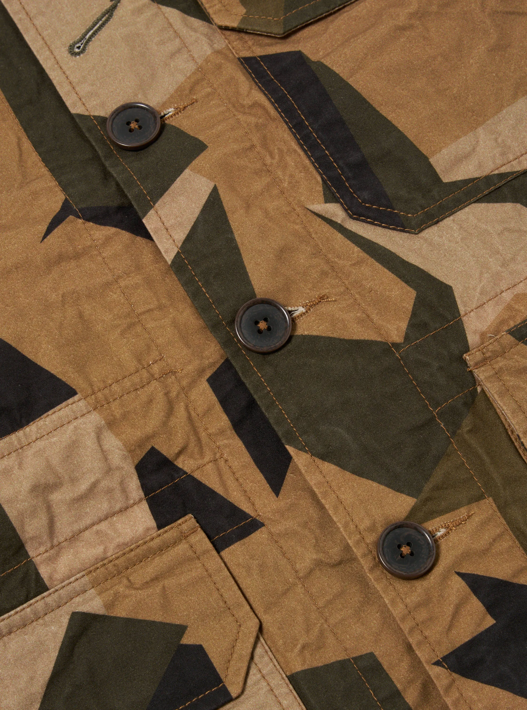 Universal Works Utility Jacket in Brown Swedish Camo sold by Universal Works product image thumbnail 4