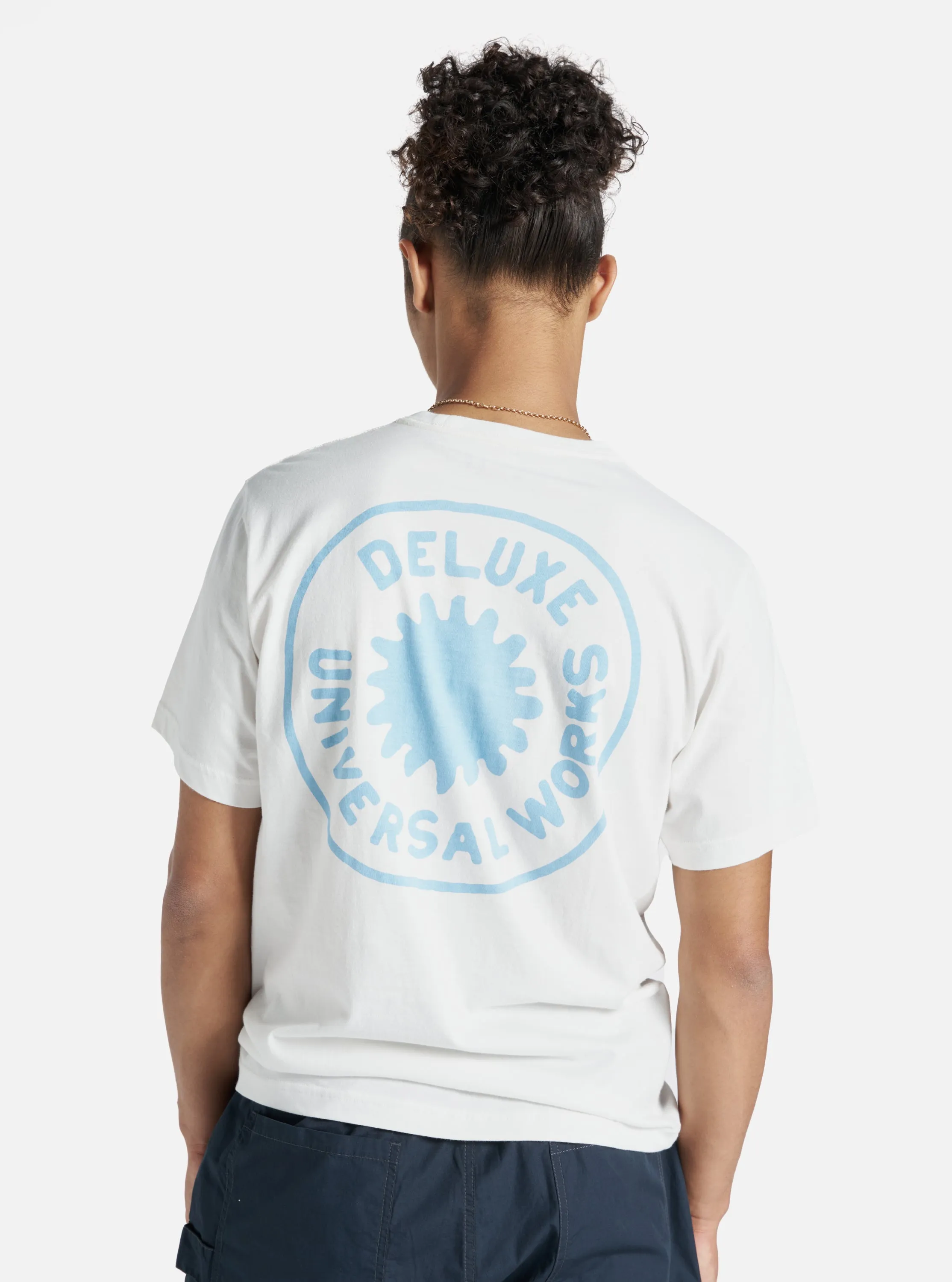 Universal Works Print Pocket Tee in Ecru Single Jersey Deluxe sold by Universal Works product image thumbnail 2