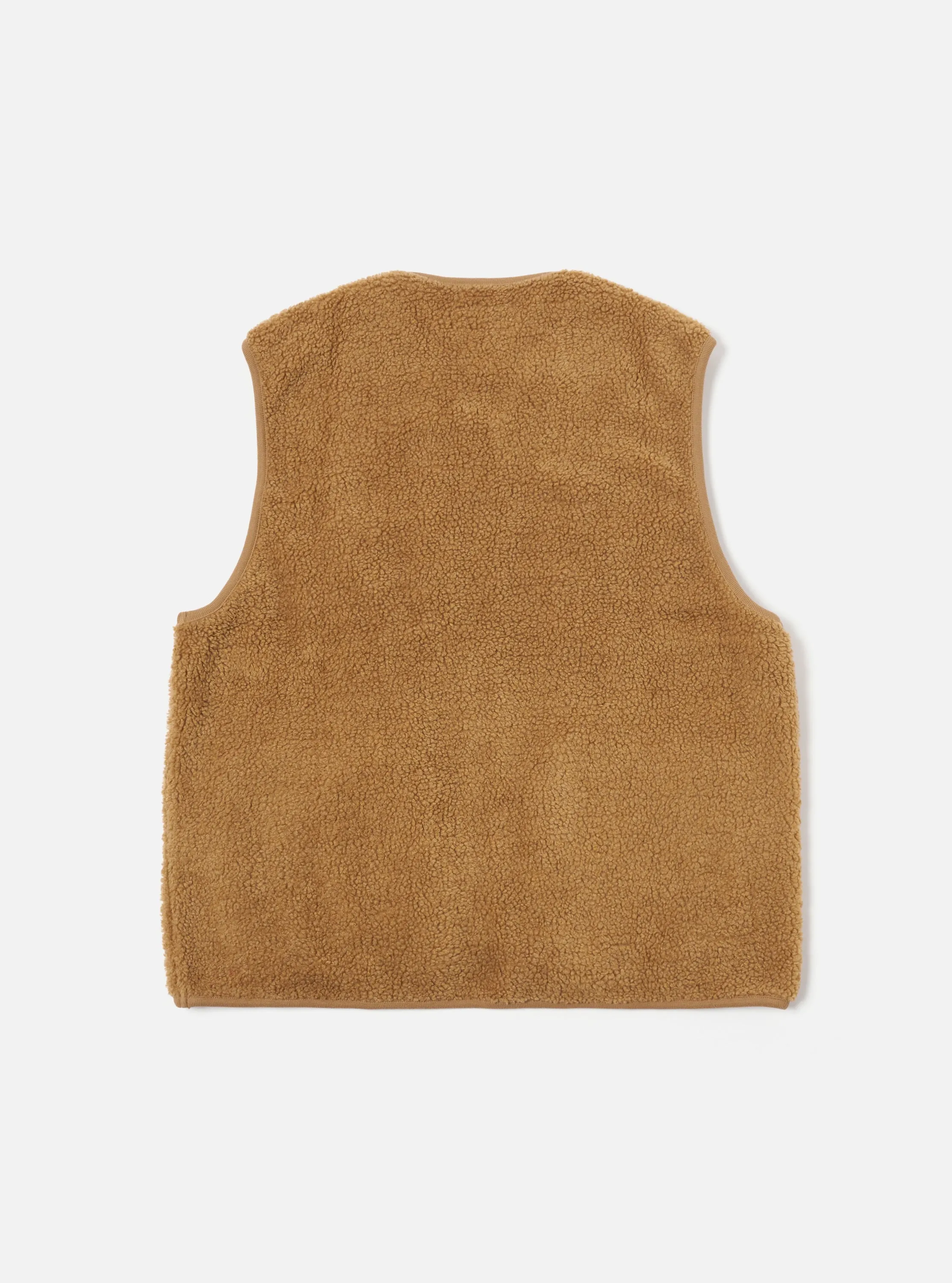 Universal Works Zip Gilet in Sand Mountain Fleece sold by Universal Works product image thumbnail 2