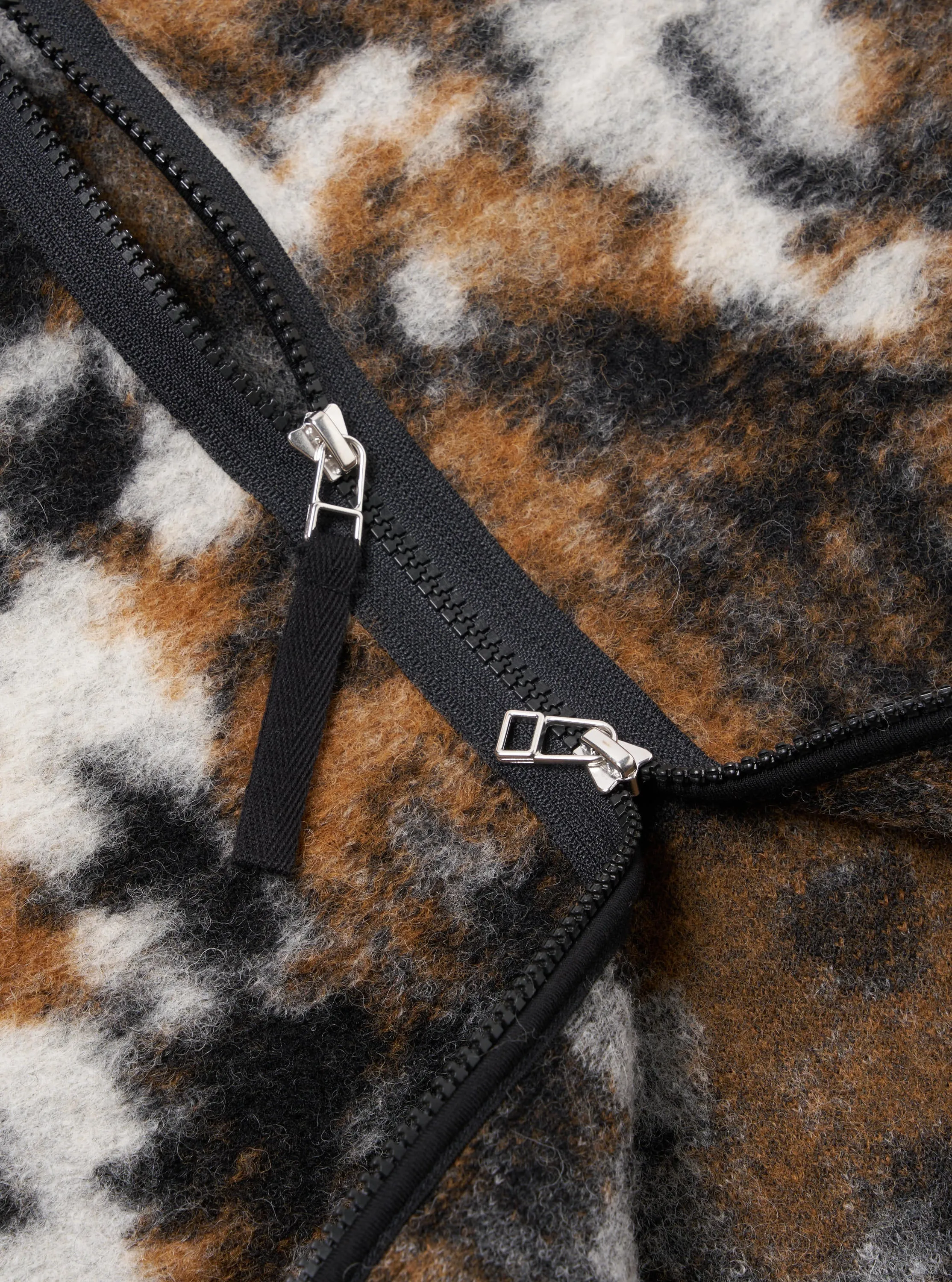 Universal Works Zip Liner Jacket in Brown Ylang Flower Fleece sold by Universal Works product image thumbnail 4