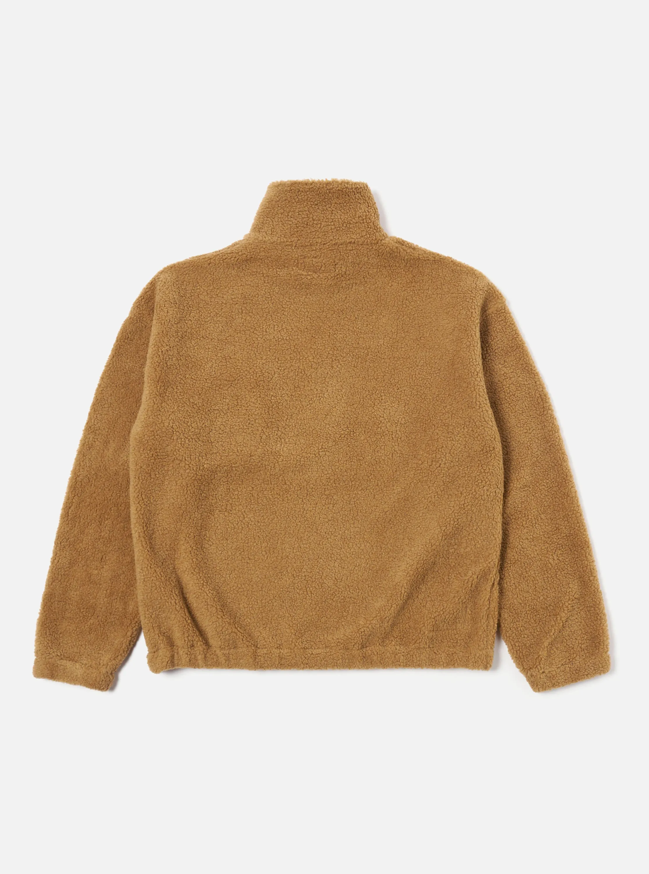 Universal Works Ramsay Quarter Zip in Sand Mountain Fleece sold by Universal Works product image thumbnail 2