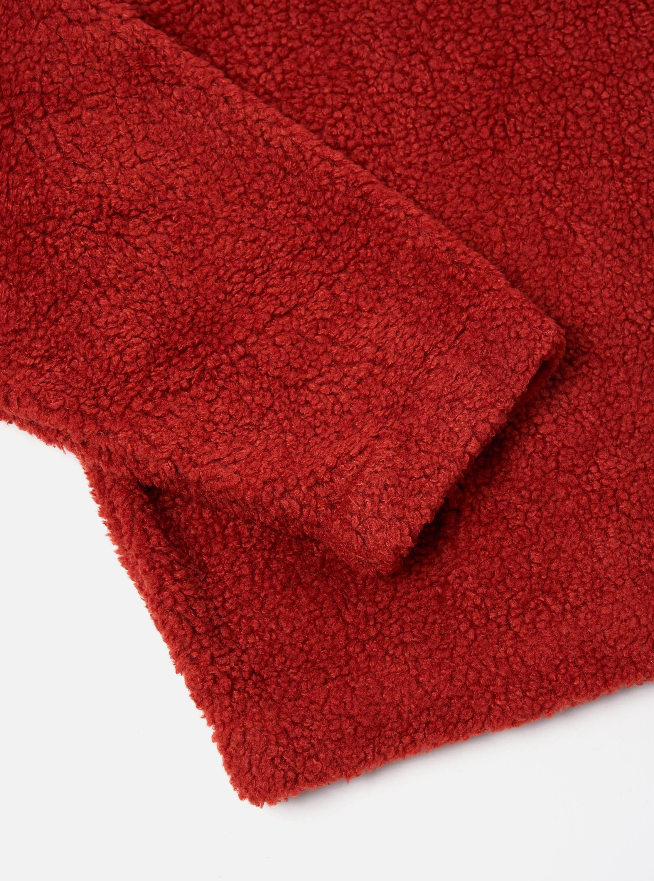 Universal Works Ramsay Quarter Zip in Orange Mountain Fleece sold by Universal Works product image thumbnail 5