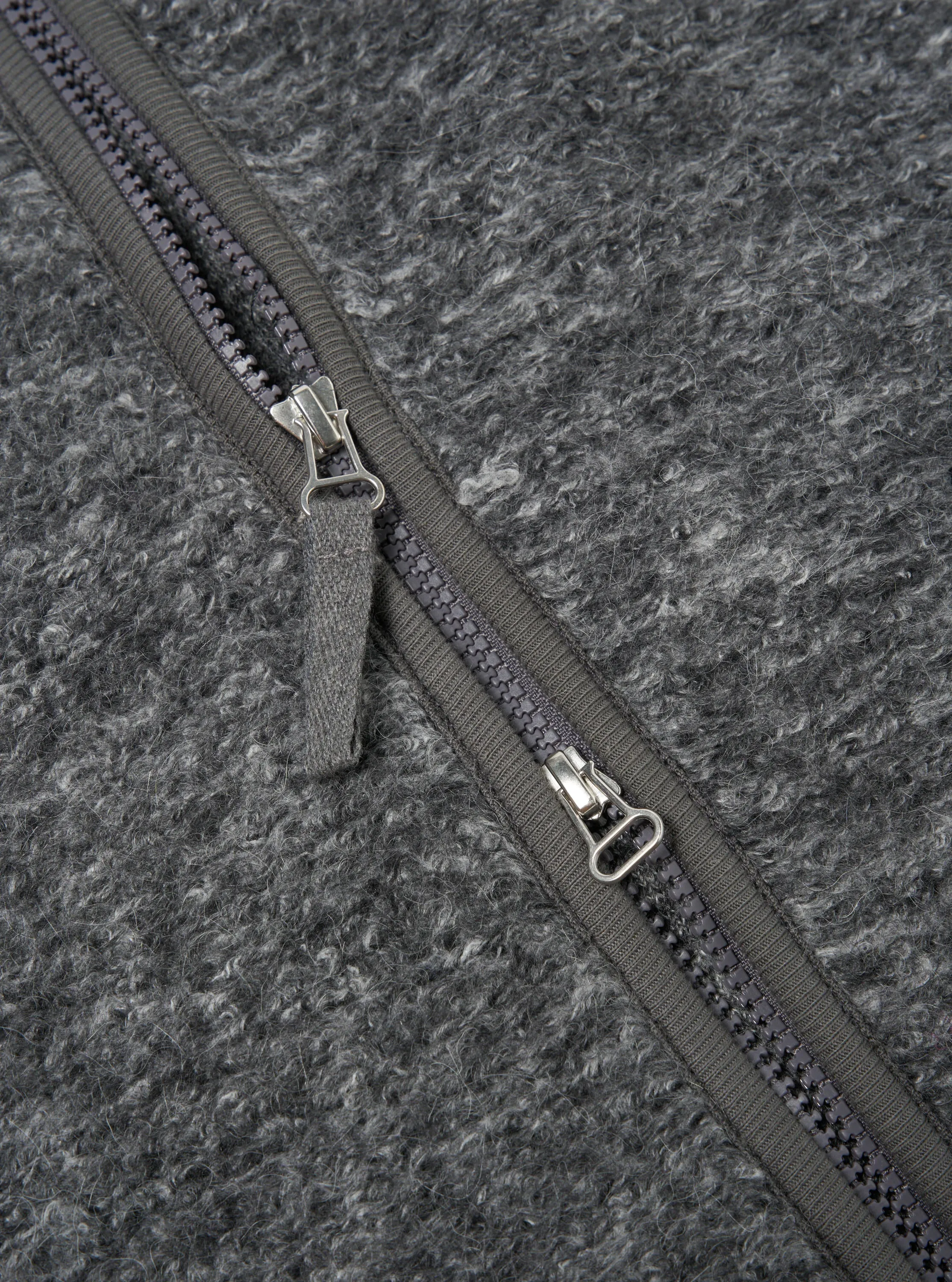 Universal Works Climbing Gilet in Grey Teddy Fleece sold by Universal Works product image thumbnail 4