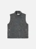 Universal Works Climbing Gilet in Grey Teddy Fleece sold by Universal Works